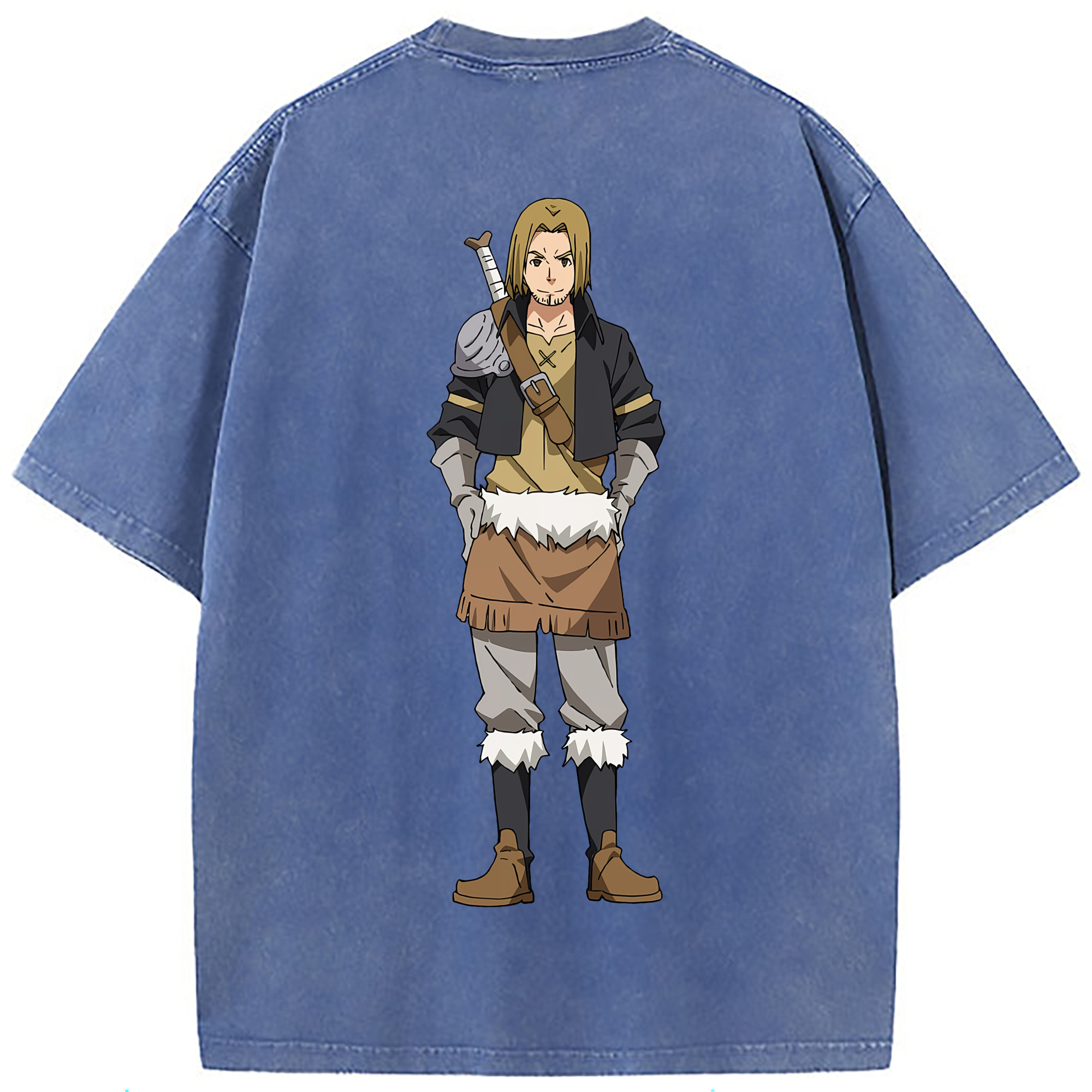 （画像用） 転スラ Regarding Reincarnated to Slime 綿100% ヴィンテージ風 半袖Tシャツ（背面プリント）