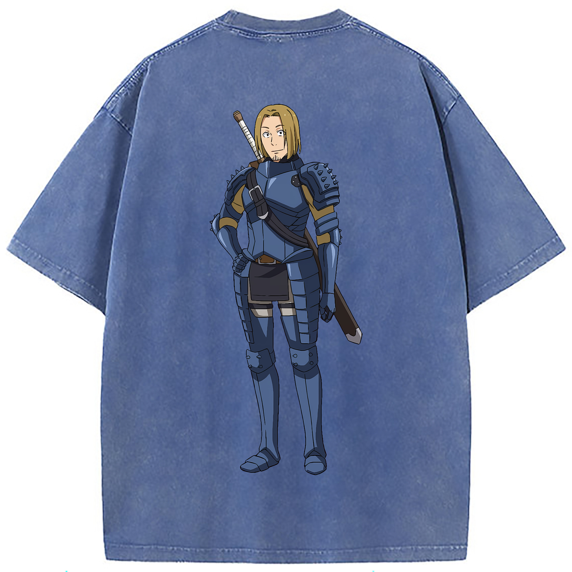 （画像用） 転スラ Regarding Reincarnated to Slime 綿100% ヴィンテージ風 半袖Tシャツ（背面プリント）