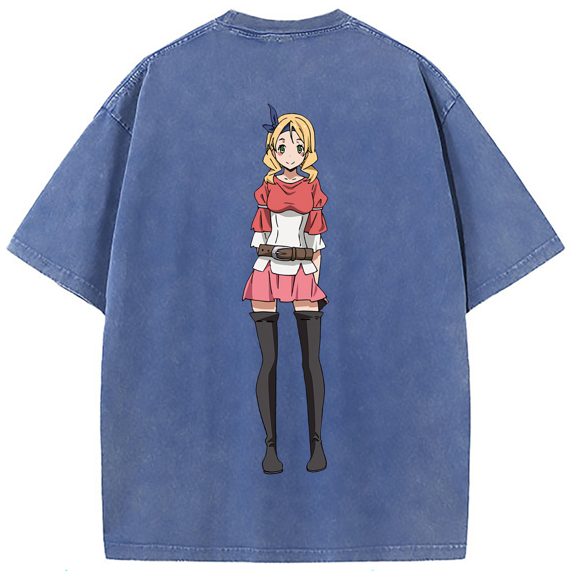 （画像用） 転スラ Regarding Reincarnated to Slime 綿100% ヴィンテージ風 半袖Tシャツ（背面プリント）