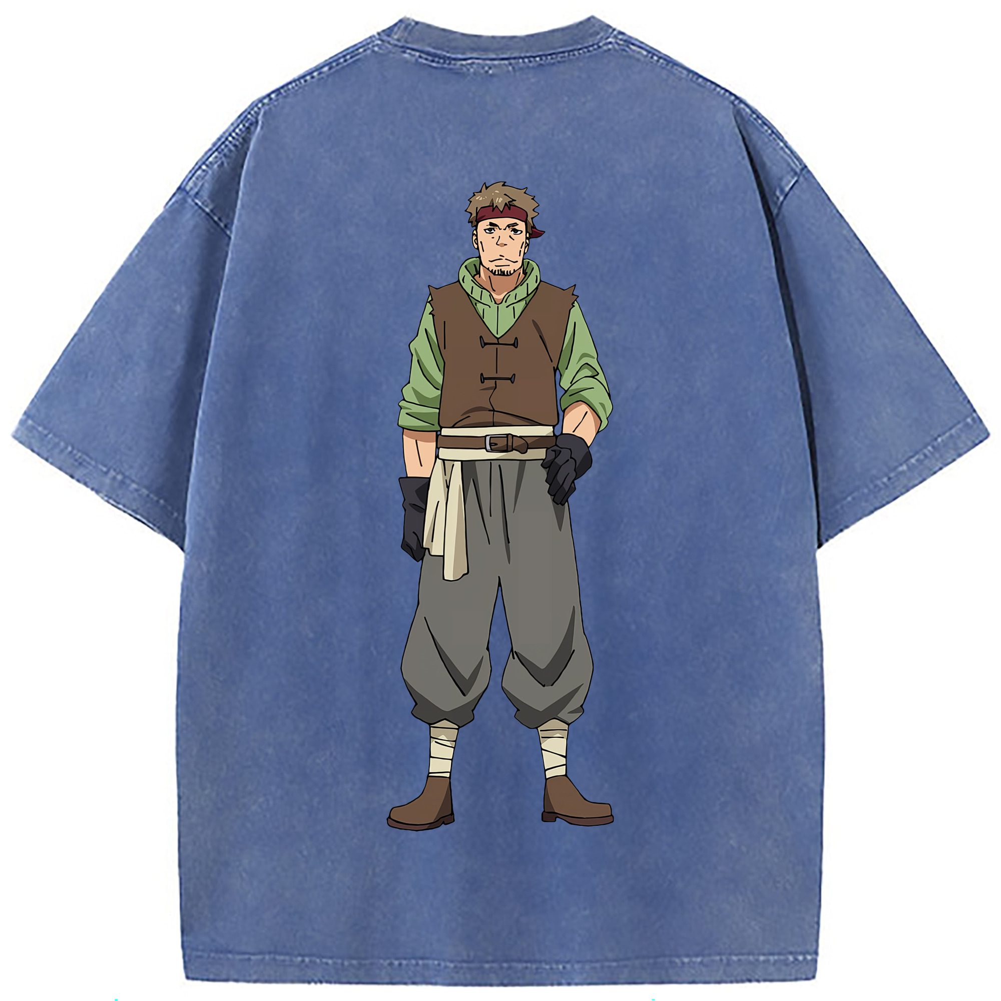 （画像用） 転スラ Regarding Reincarnated to Slime 綿100% ヴィンテージ風 半袖Tシャツ（背面プリント）