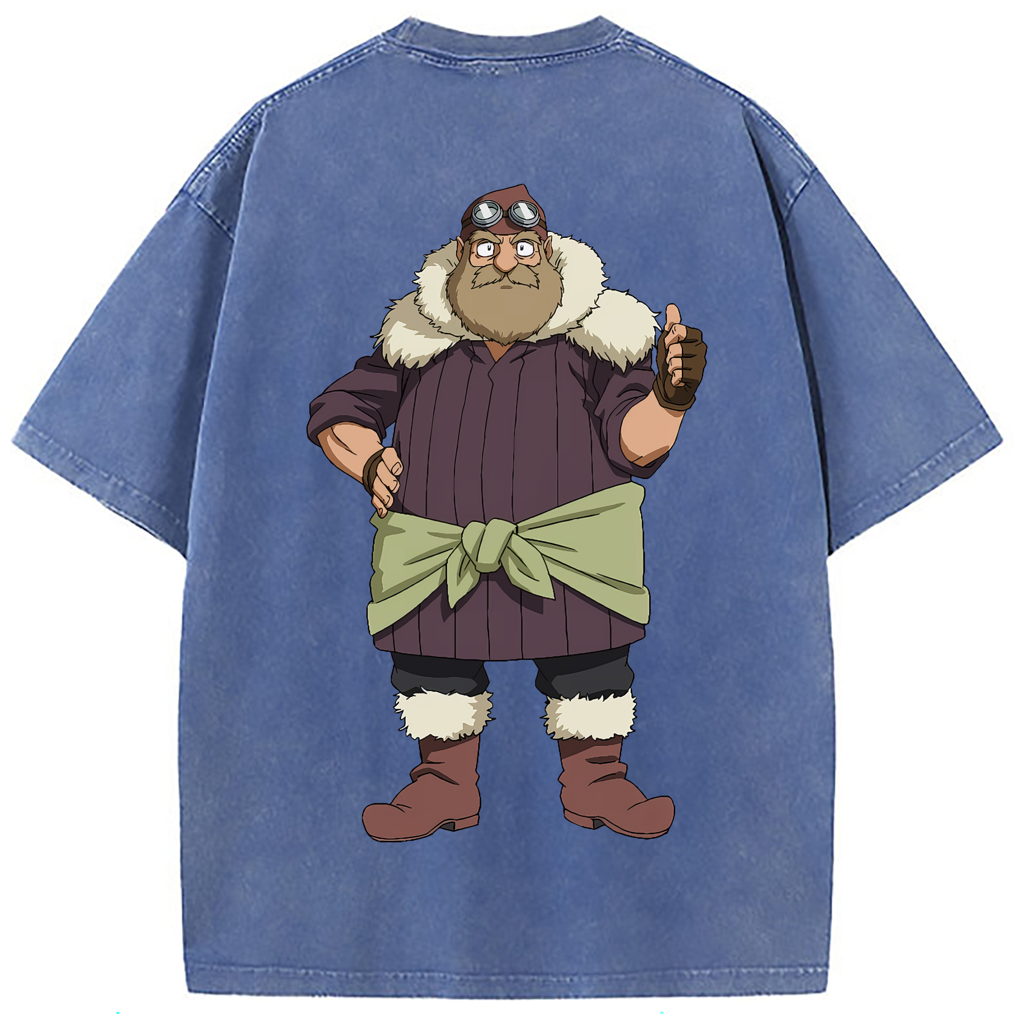 （画像用） 転スラ Regarding Reincarnated to Slime 綿100% ヴィンテージ風 半袖Tシャツ（背面プリント）