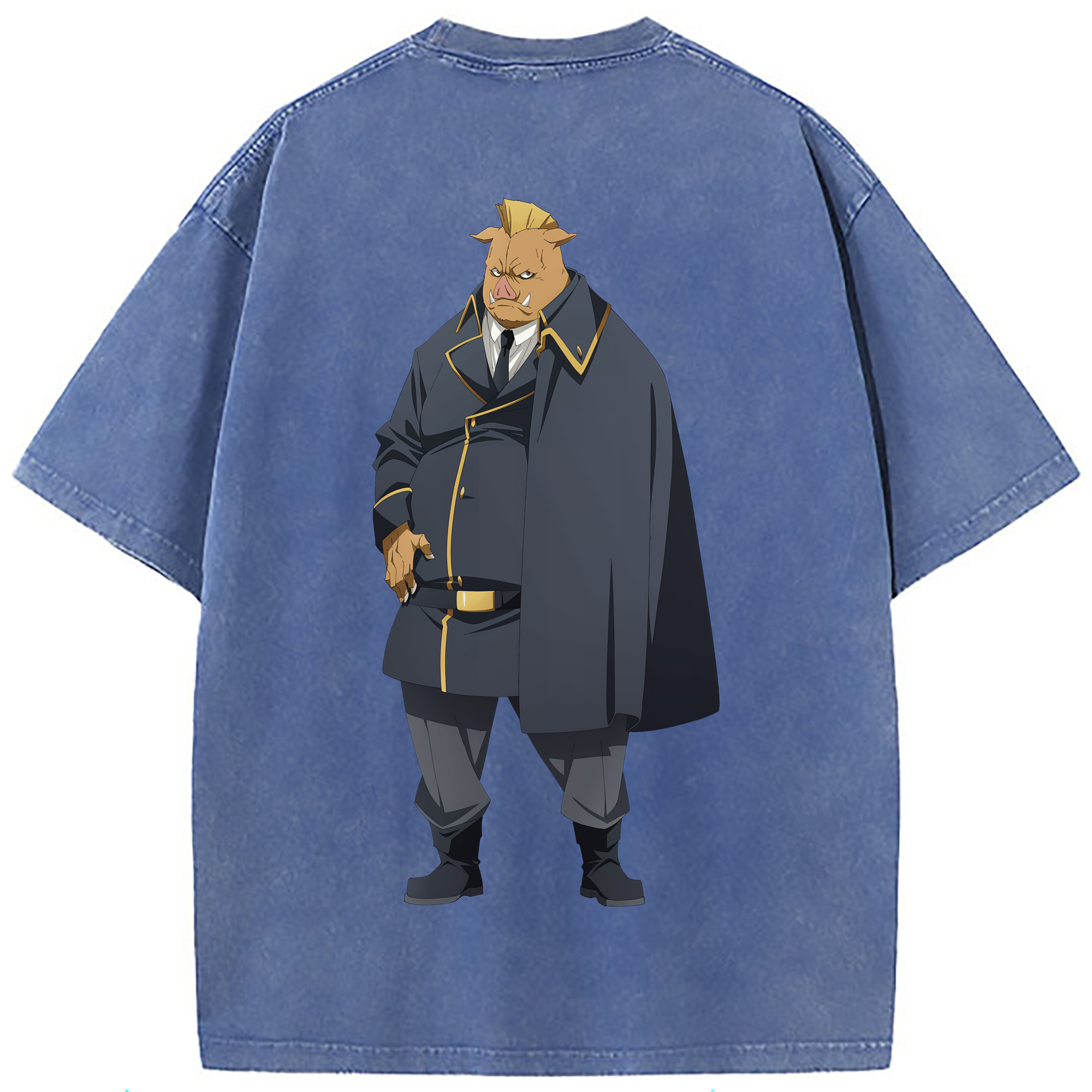 （画像用） 転スラ Regarding Reincarnated to Slime 綿100% ヴィンテージ風 半袖Tシャツ（背面プリント）