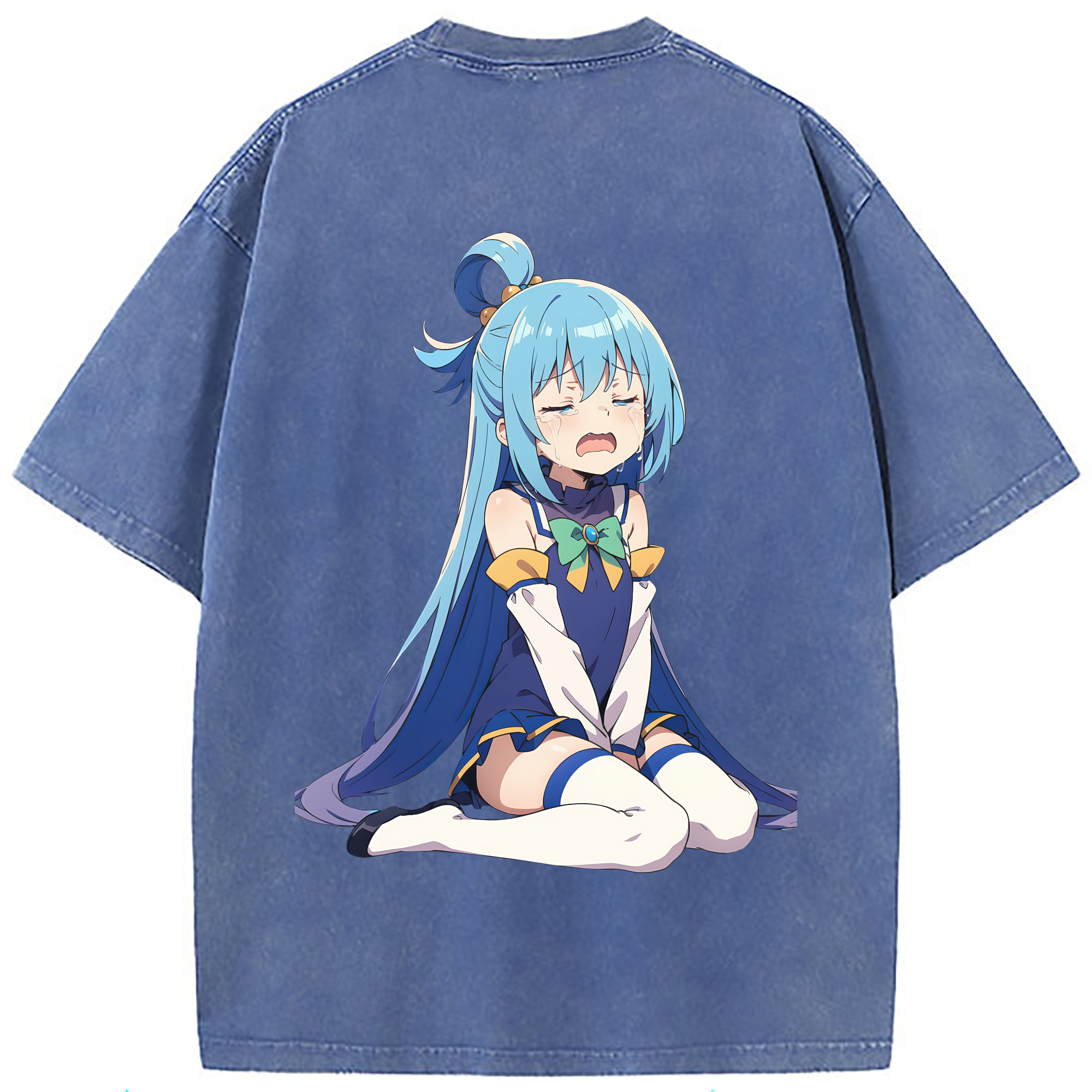 （画像用） 転スラ Regarding Reincarnated to Slime 綿100% ヴィンテージ風 半袖Tシャツ（背面プリント）
