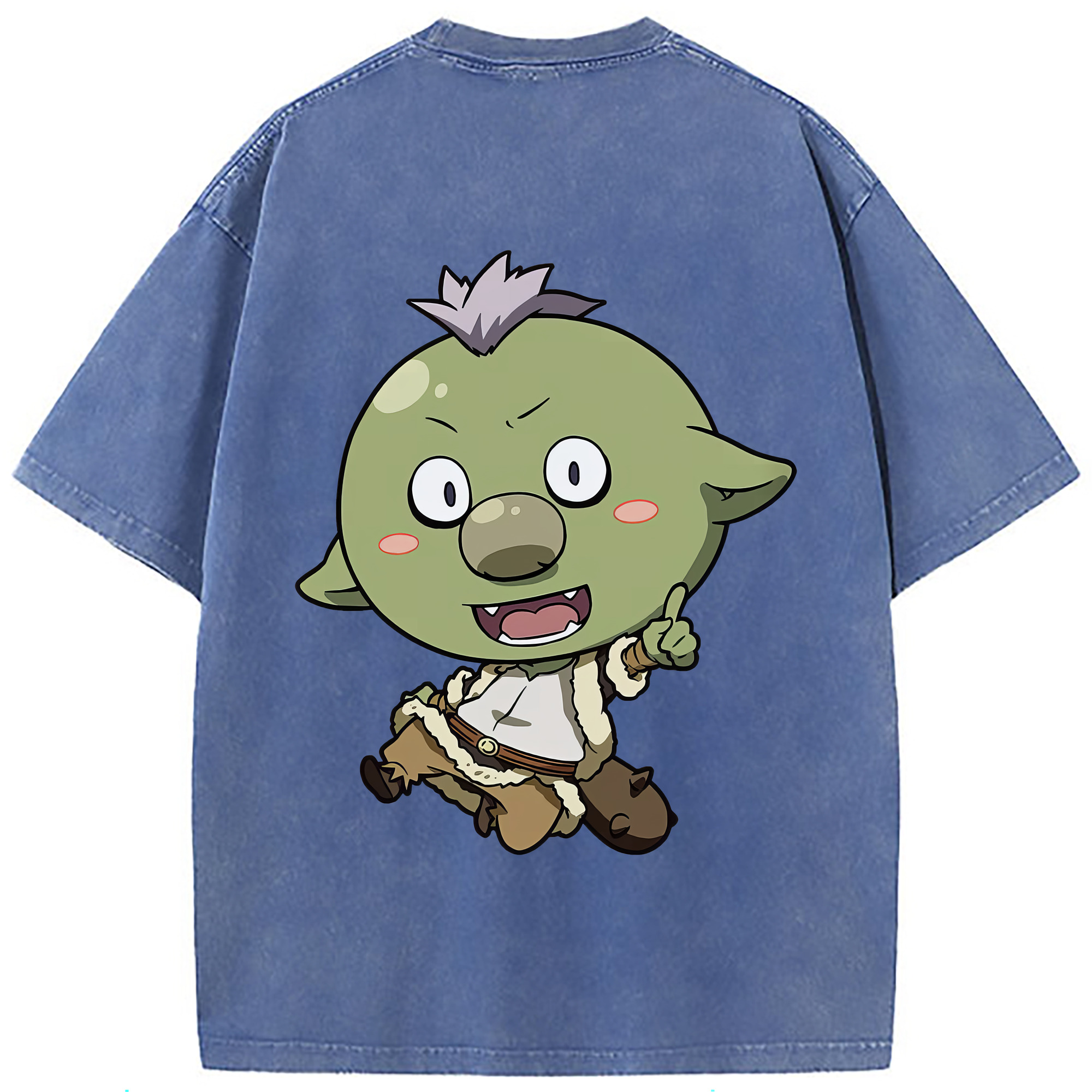 （画像用） 転スラ Regarding Reincarnated to Slime 綿100% ヴィンテージ風 半袖Tシャツ（背面プリント）