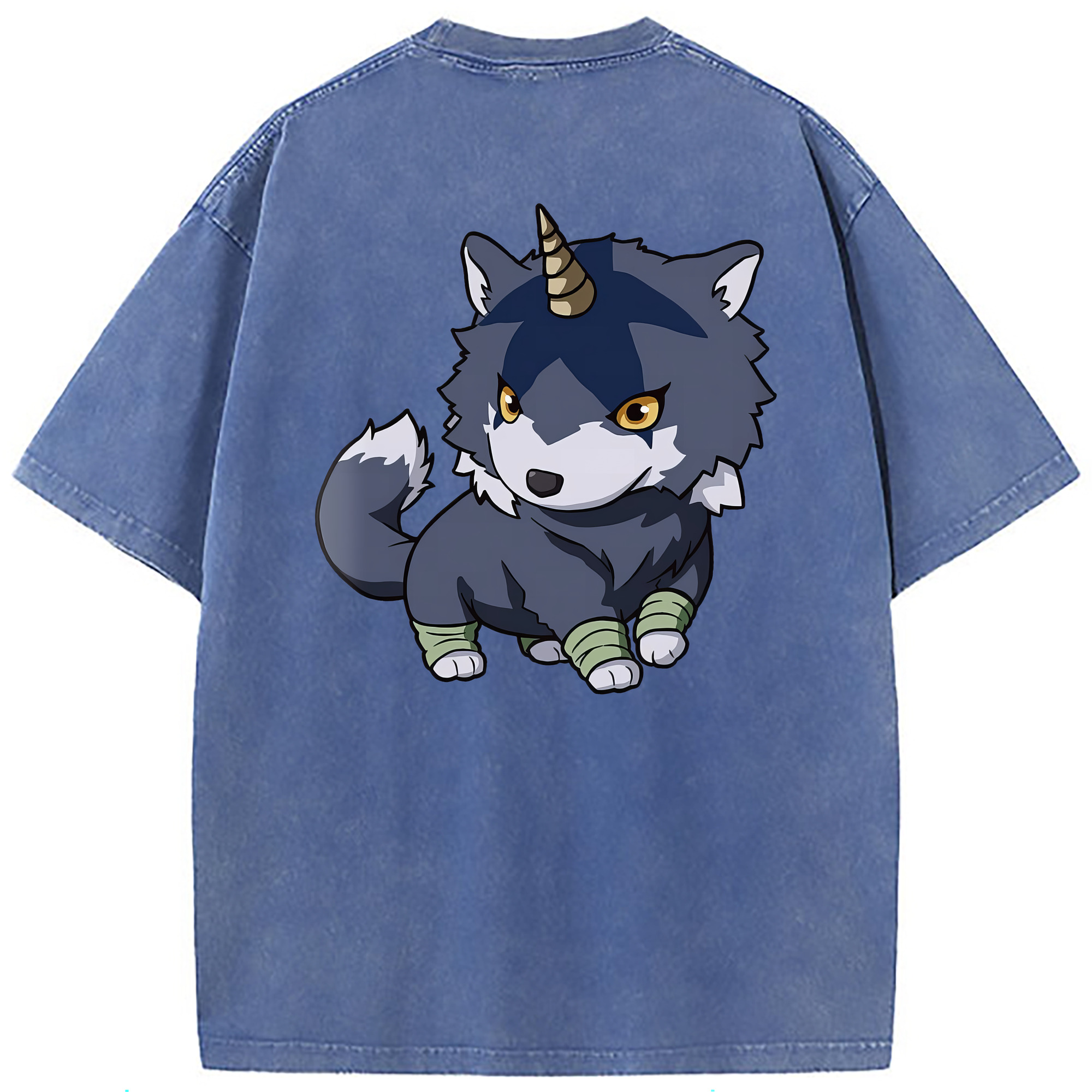 （画像用） 転スラ Regarding Reincarnated to Slime 綿100% ヴィンテージ風 半袖Tシャツ（背面プリント）