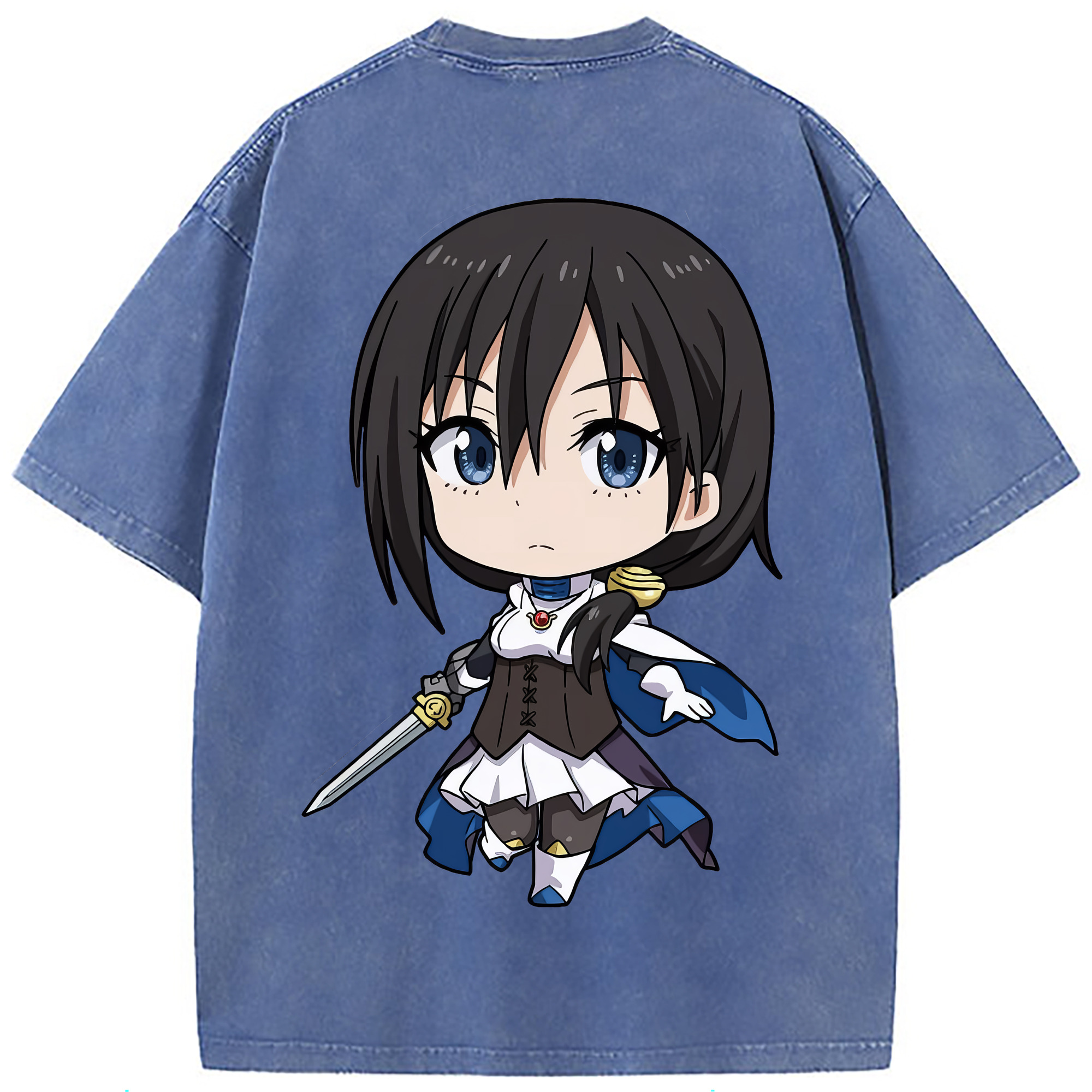 （画像用） 転スラ Regarding Reincarnated to Slime 綿100% ヴィンテージ風 半袖Tシャツ（背面プリント）