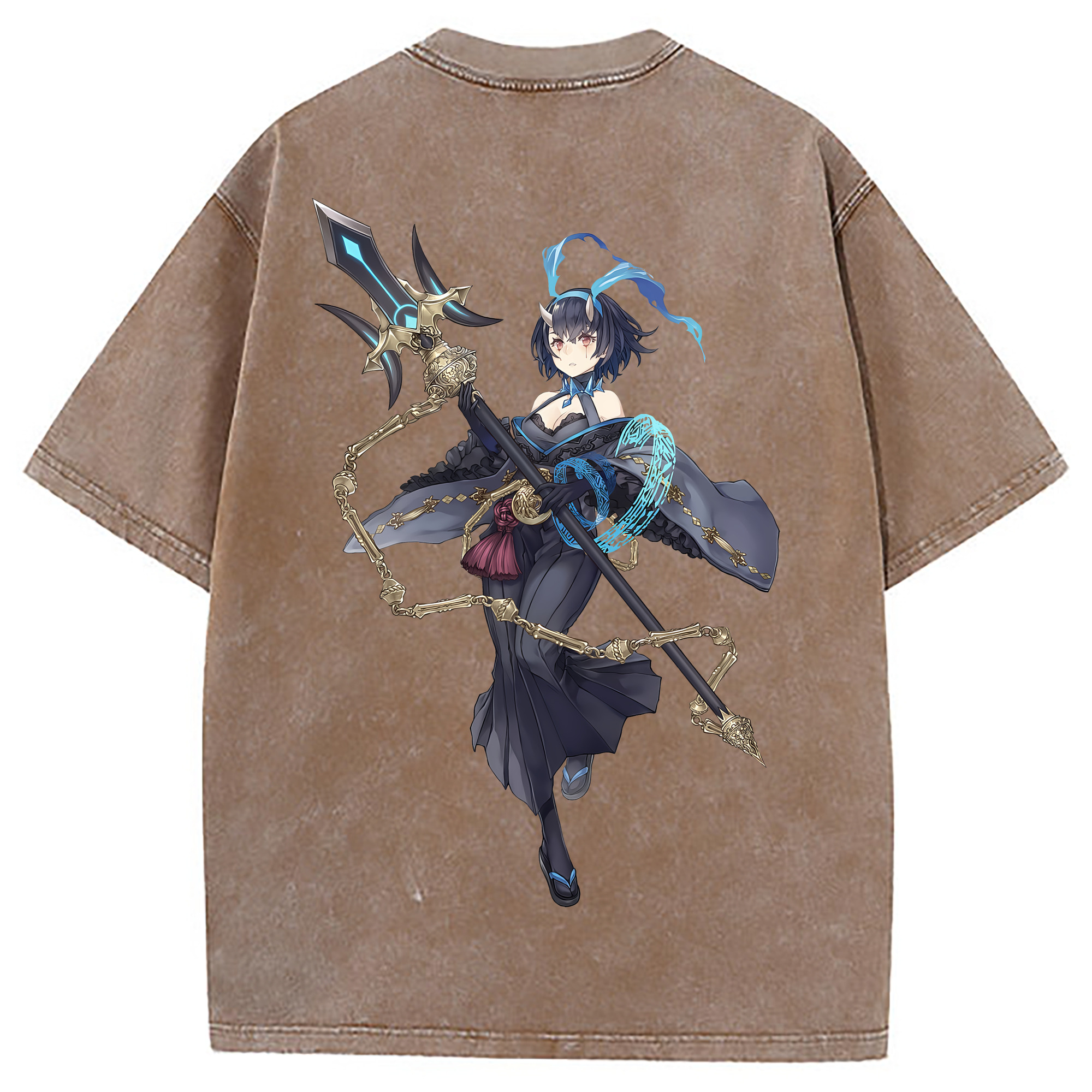 （画像用） 転スラ Regarding Reincarnated to Slime 綿100% ヴィンテージ風 半袖Tシャツ（背面プリント）