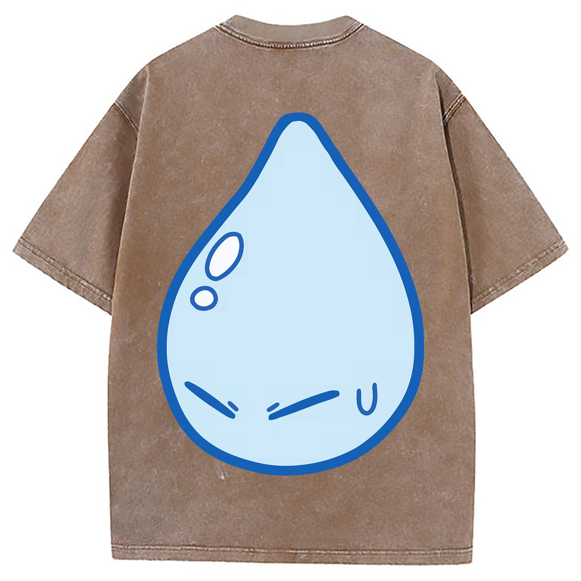 （画像用） 転スラ Regarding Reincarnated to Slime 綿100% ヴィンテージ風 半袖Tシャツ（背面プリント）