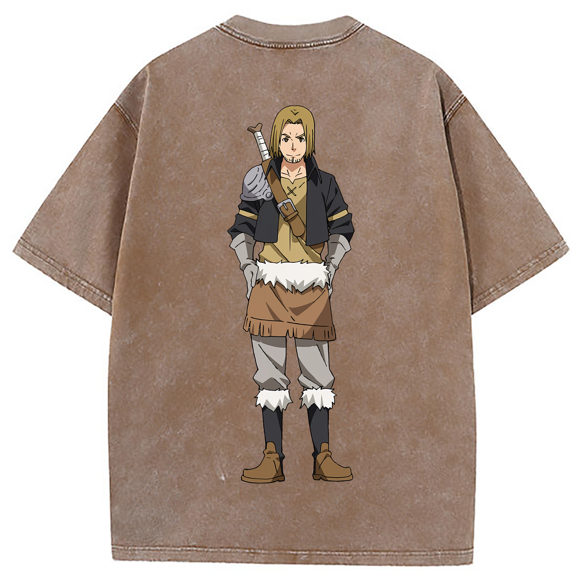 （画像用） 転スラ Regarding Reincarnated to Slime 綿100% ヴィンテージ風 半袖Tシャツ（背面プリント）