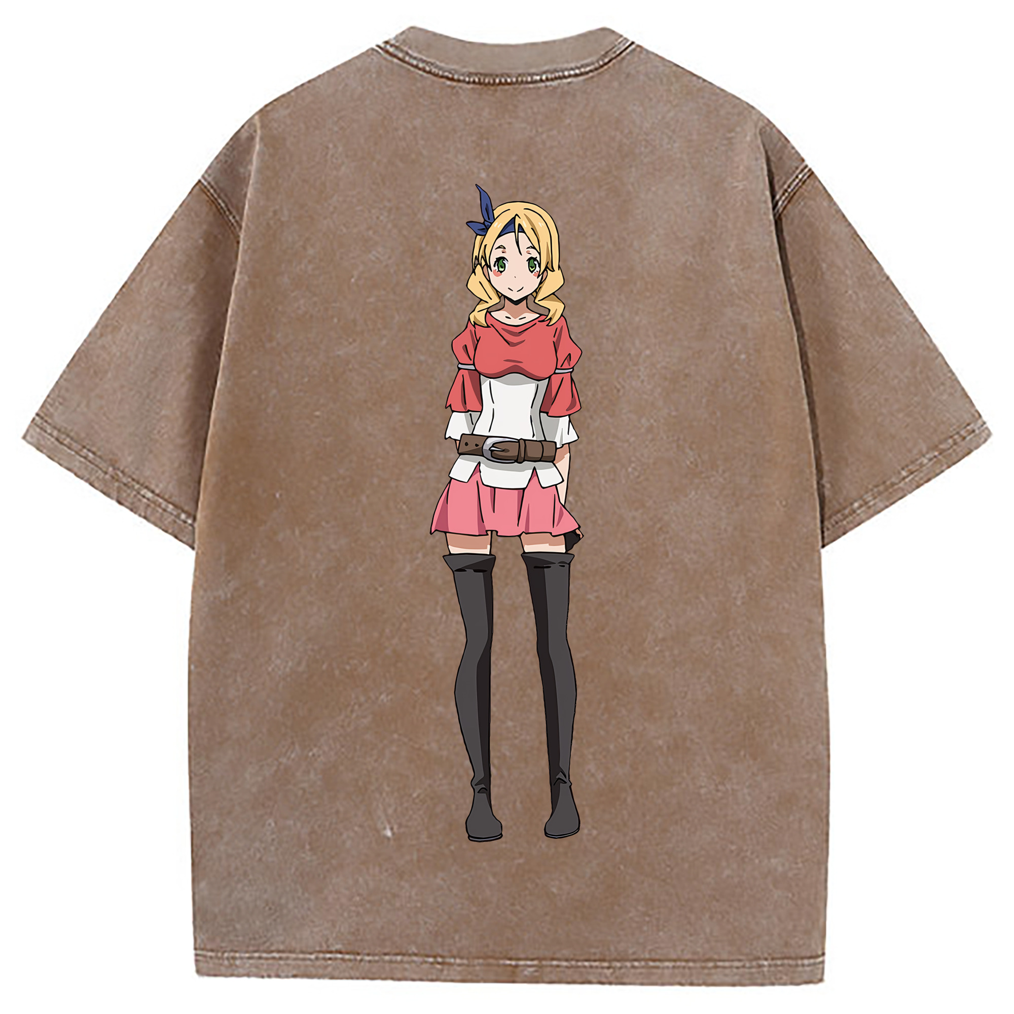 （画像用） 転スラ Regarding Reincarnated to Slime 綿100% ヴィンテージ風 半袖Tシャツ（背面プリント）