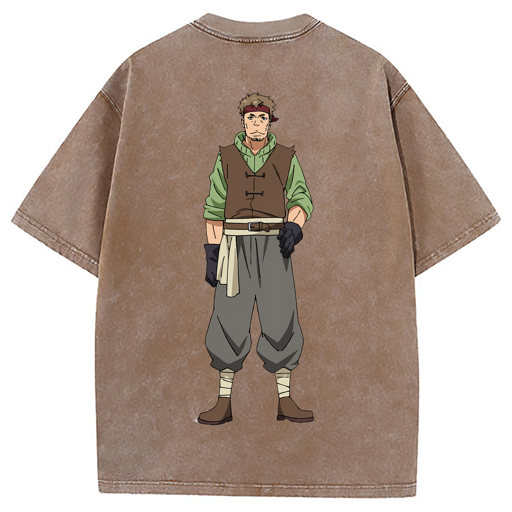 （画像用） 転スラ Regarding Reincarnated to Slime 綿100% ヴィンテージ風 半袖Tシャツ（背面プリント）