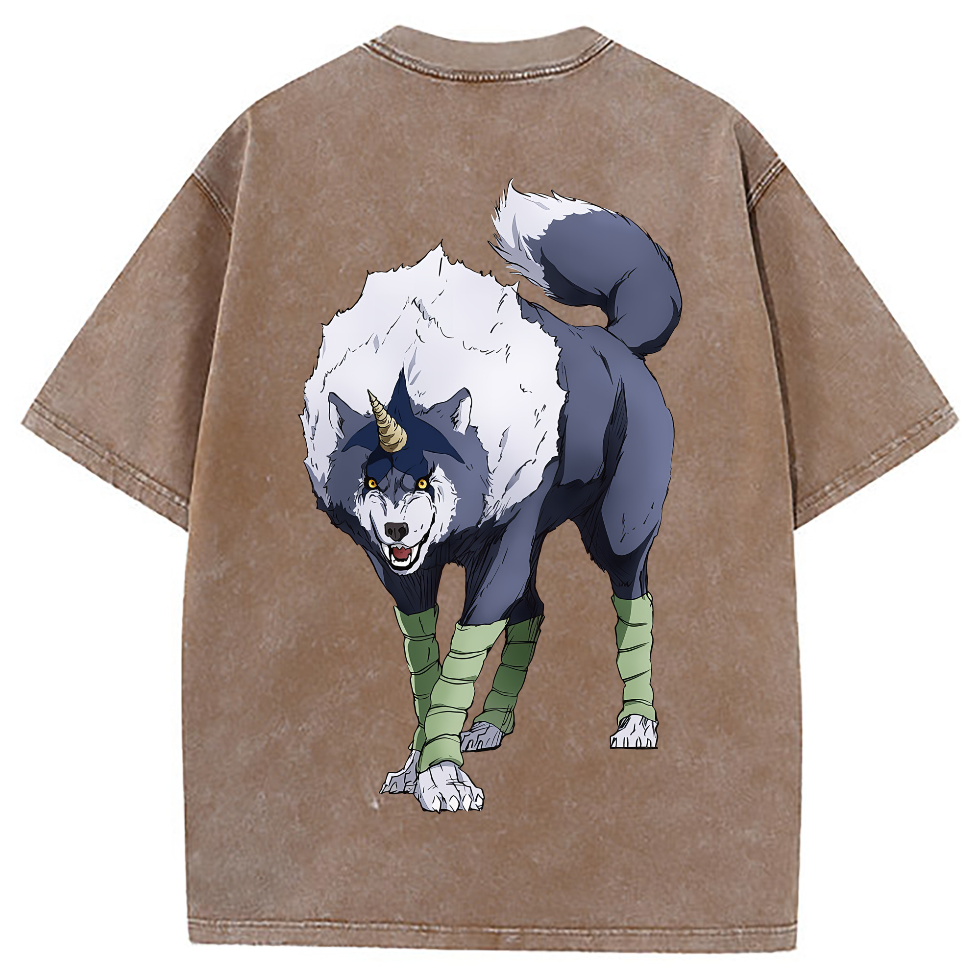 （画像用） 転スラ Regarding Reincarnated to Slime 綿100% ヴィンテージ風 半袖Tシャツ（背面プリント）