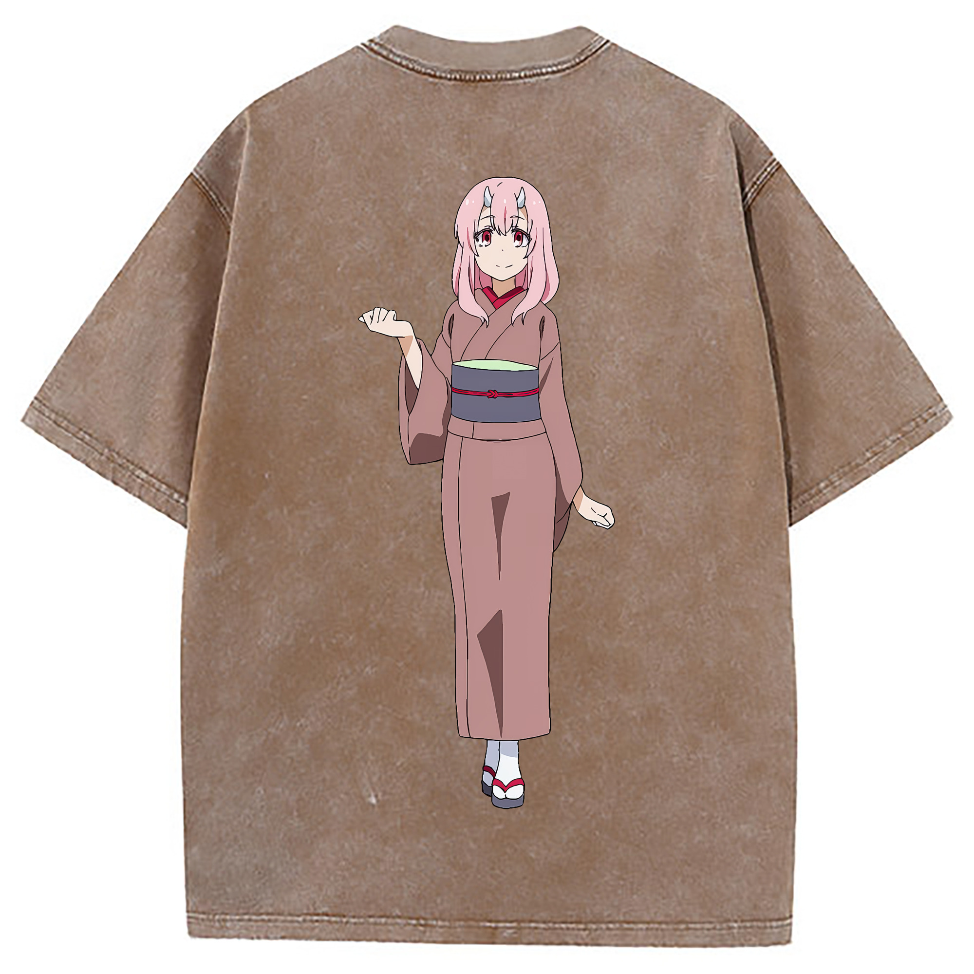 （画像用） 転スラ Regarding Reincarnated to Slime 綿100% ヴィンテージ風 半袖Tシャツ（背面プリント）