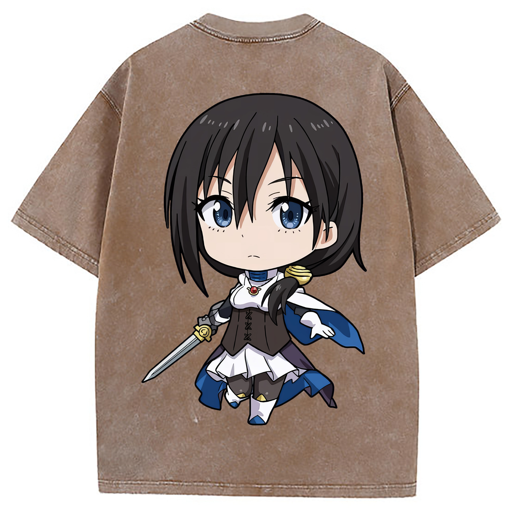 （画像用） 転スラ Regarding Reincarnated to Slime 綿100% ヴィンテージ風 半袖Tシャツ（背面プリント）