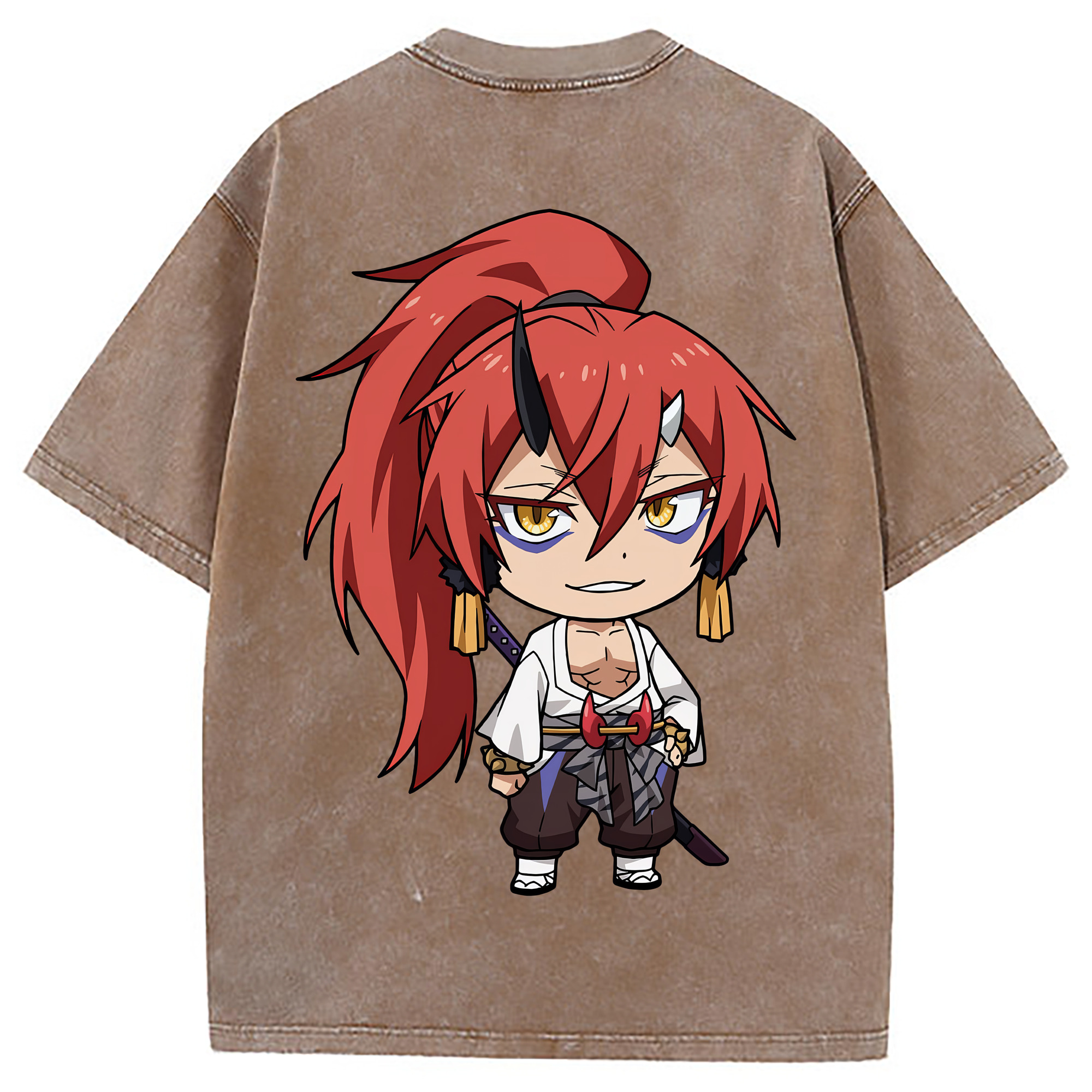 （画像用） 転スラ Regarding Reincarnated to Slime 綿100% ヴィンテージ風 半袖Tシャツ（背面プリント）