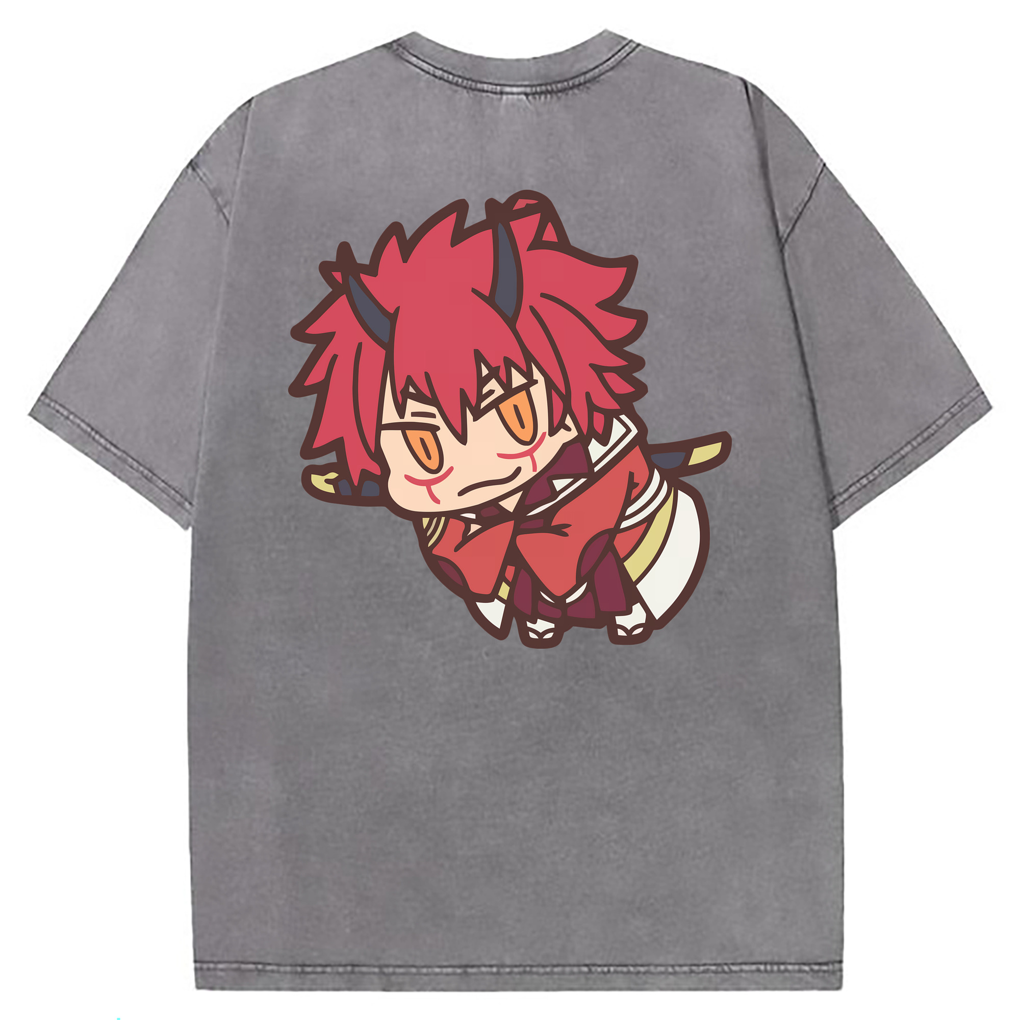 （画像用） 転スラ Regarding Reincarnated to Slime 綿100% ヴィンテージ風 半袖Tシャツ（背面プリント）