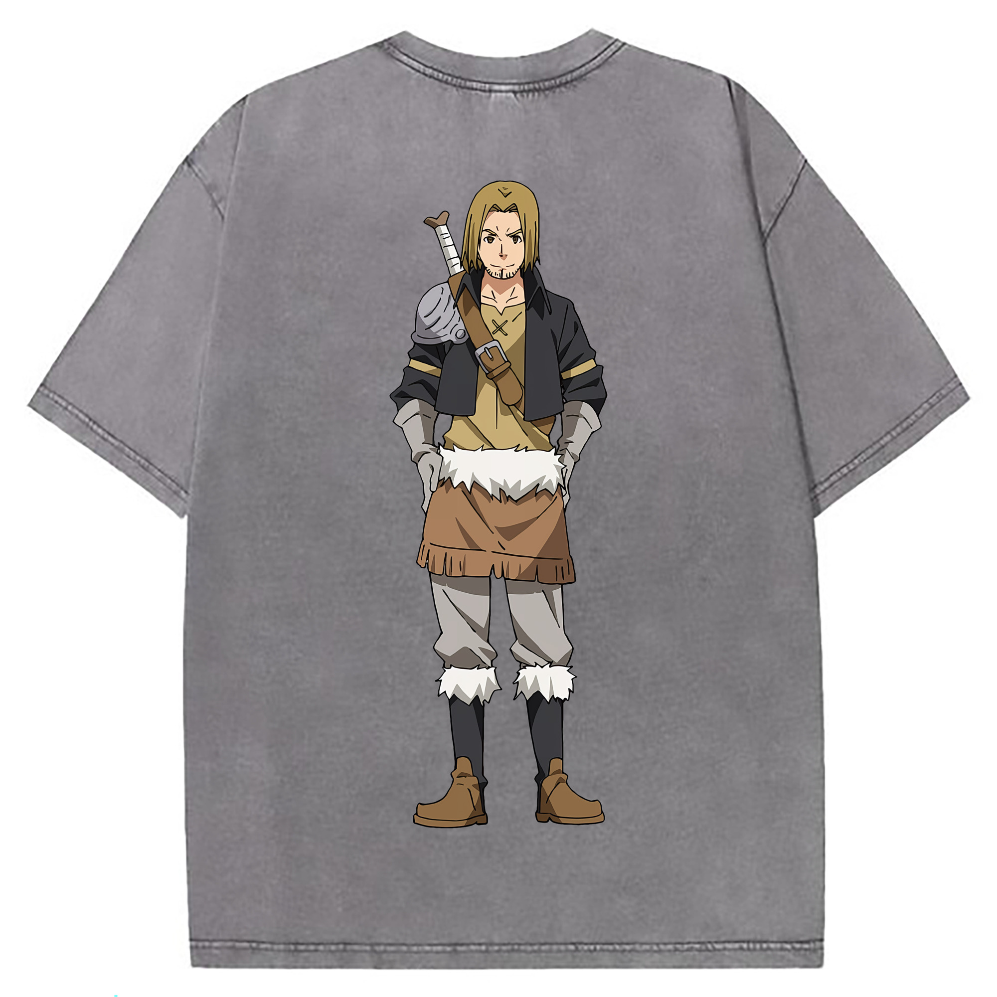 （画像用） 転スラ Regarding Reincarnated to Slime 綿100% ヴィンテージ風 半袖Tシャツ（背面プリント）