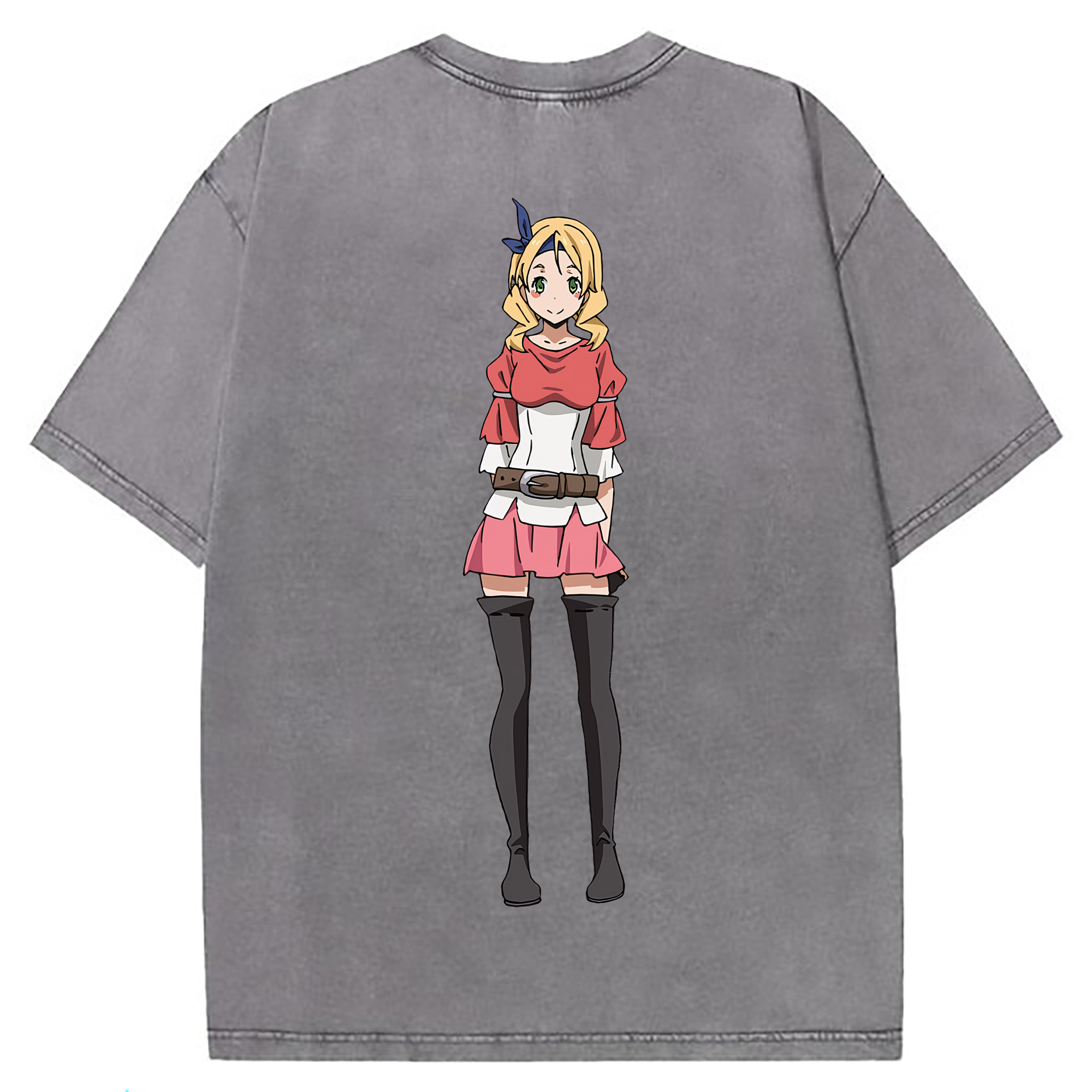 （画像用） 転スラ Regarding Reincarnated to Slime 綿100% ヴィンテージ風 半袖Tシャツ（背面プリント）