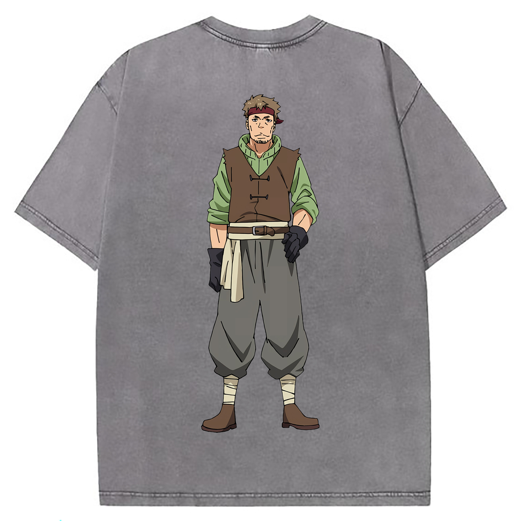 （画像用） 転スラ Regarding Reincarnated to Slime 綿100% ヴィンテージ風 半袖Tシャツ（背面プリント）