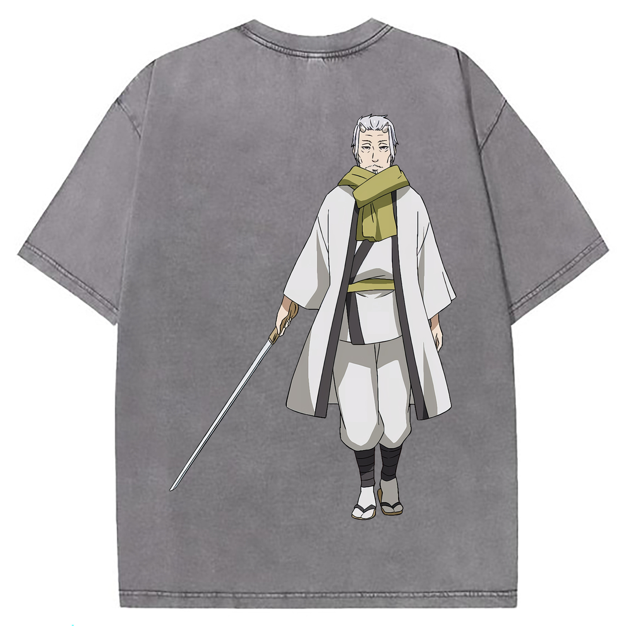 （画像用） 転スラ Regarding Reincarnated to Slime 綿100% ヴィンテージ風 半袖Tシャツ（背面プリント）