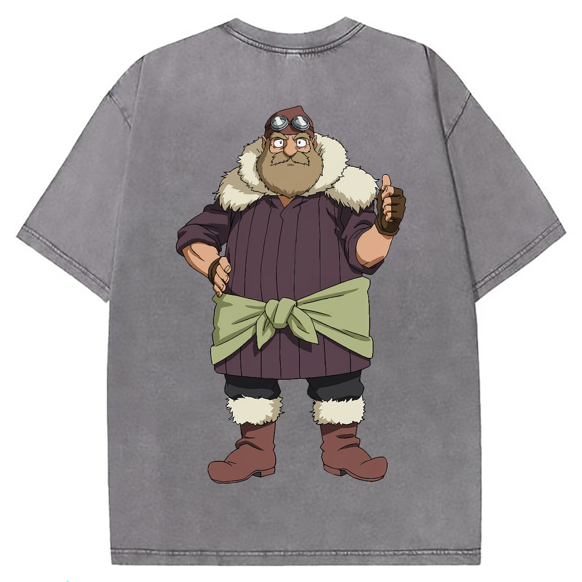 （画像用） 転スラ Regarding Reincarnated to Slime 綿100% ヴィンテージ風 半袖Tシャツ（背面プリント）