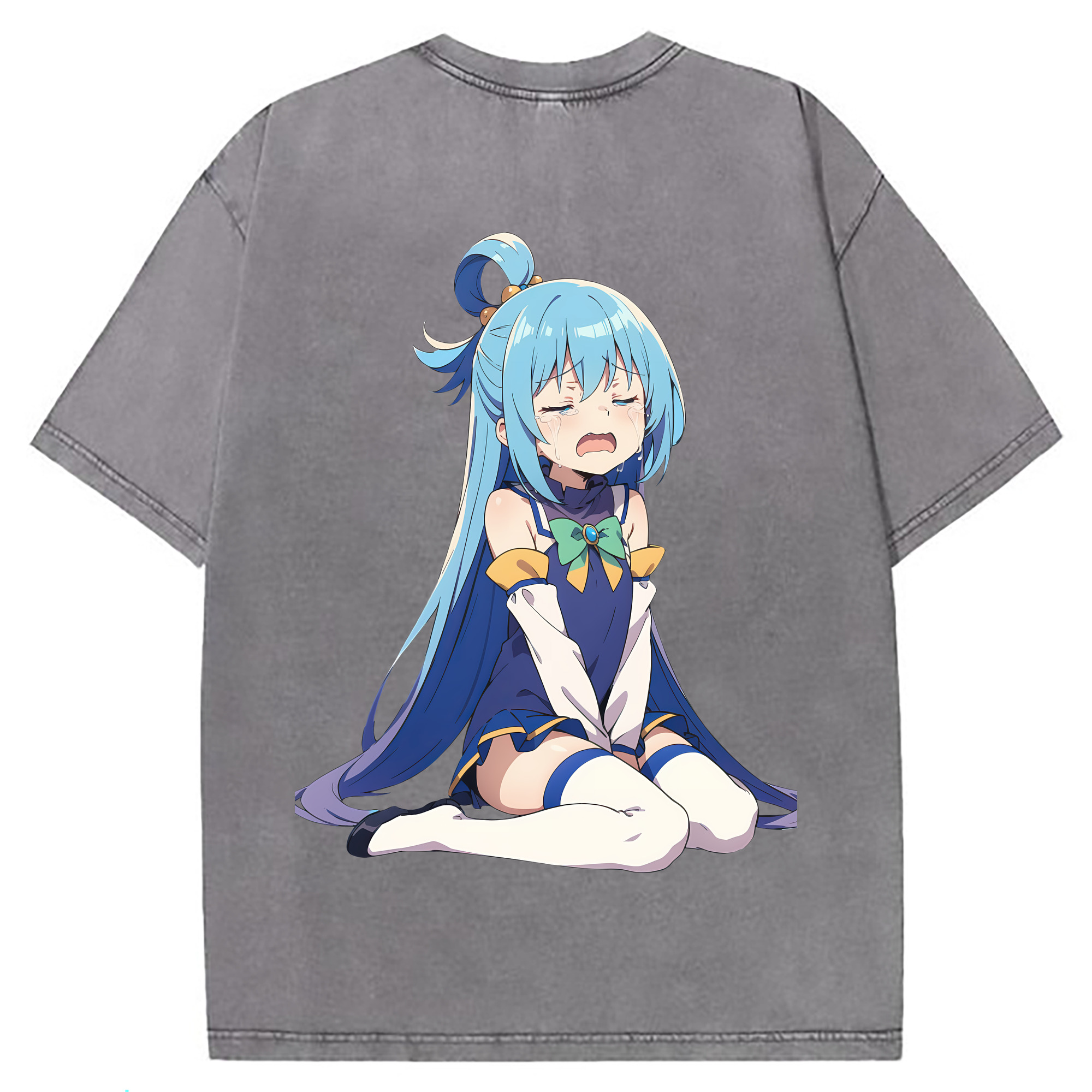 （画像用） 転スラ Regarding Reincarnated to Slime 綿100% ヴィンテージ風 半袖Tシャツ（背面プリント）