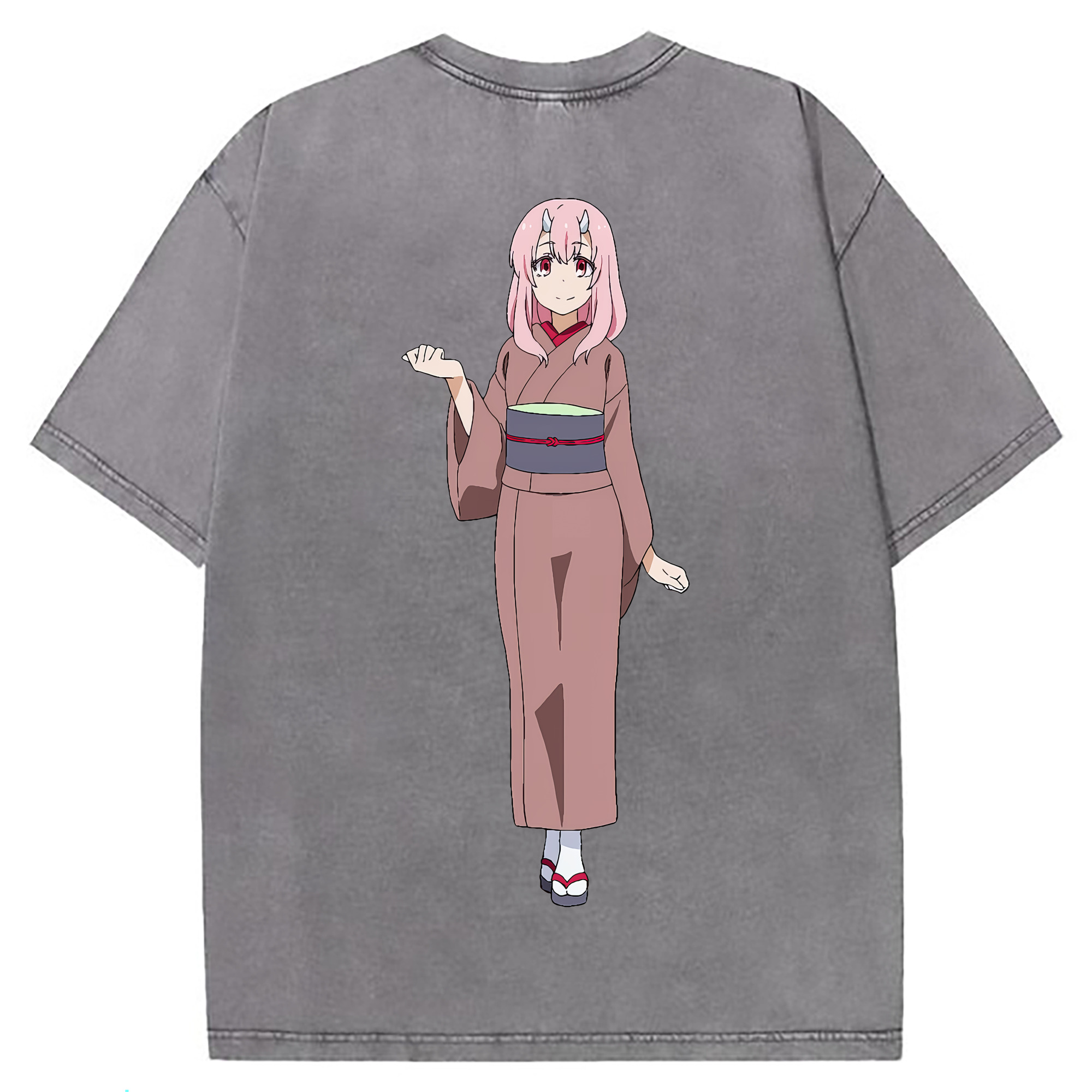 （画像用） 転スラ Regarding Reincarnated to Slime 綿100% ヴィンテージ風 半袖Tシャツ（背面プリント）