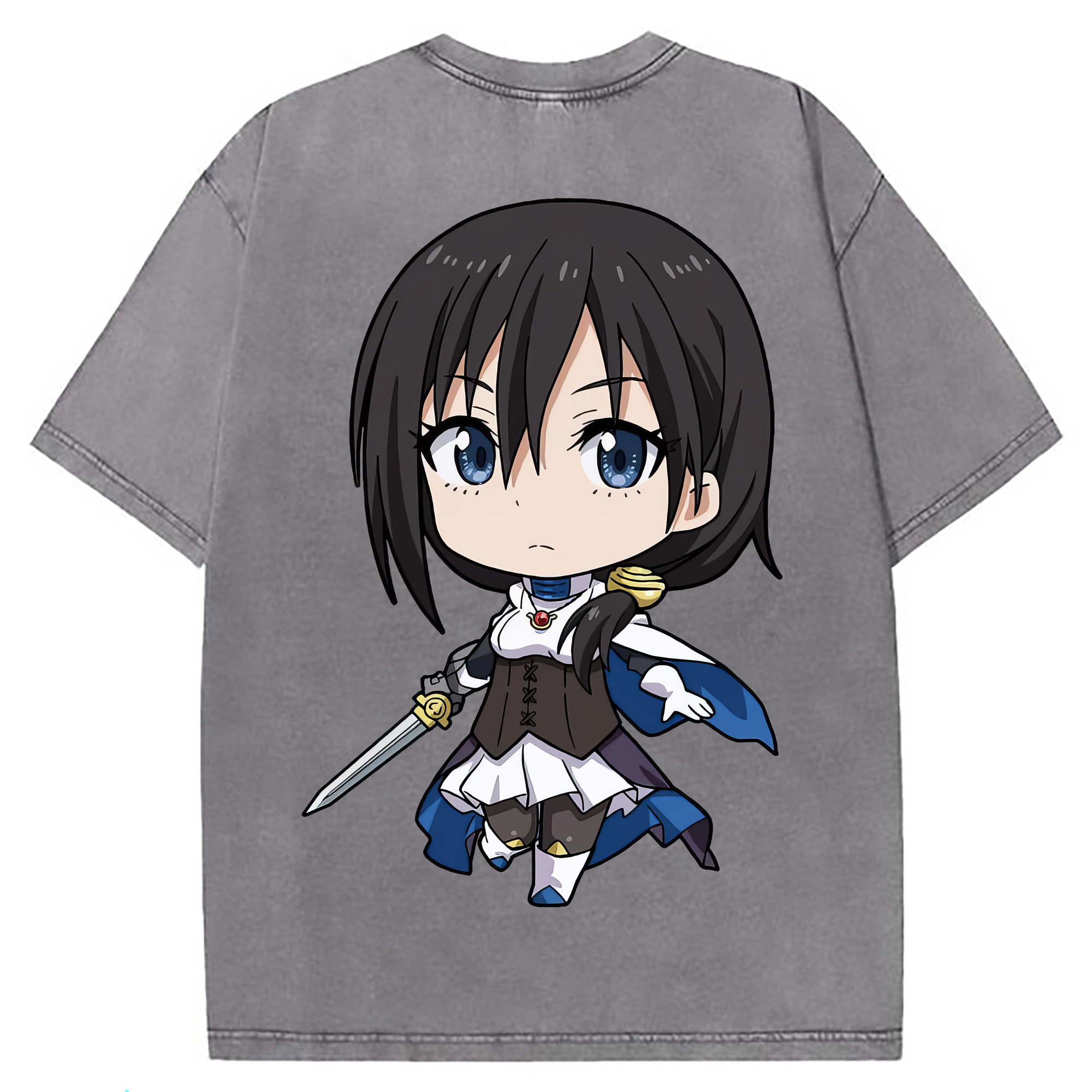 （画像用） 転スラ Regarding Reincarnated to Slime 綿100% ヴィンテージ風 半袖Tシャツ（背面プリント）