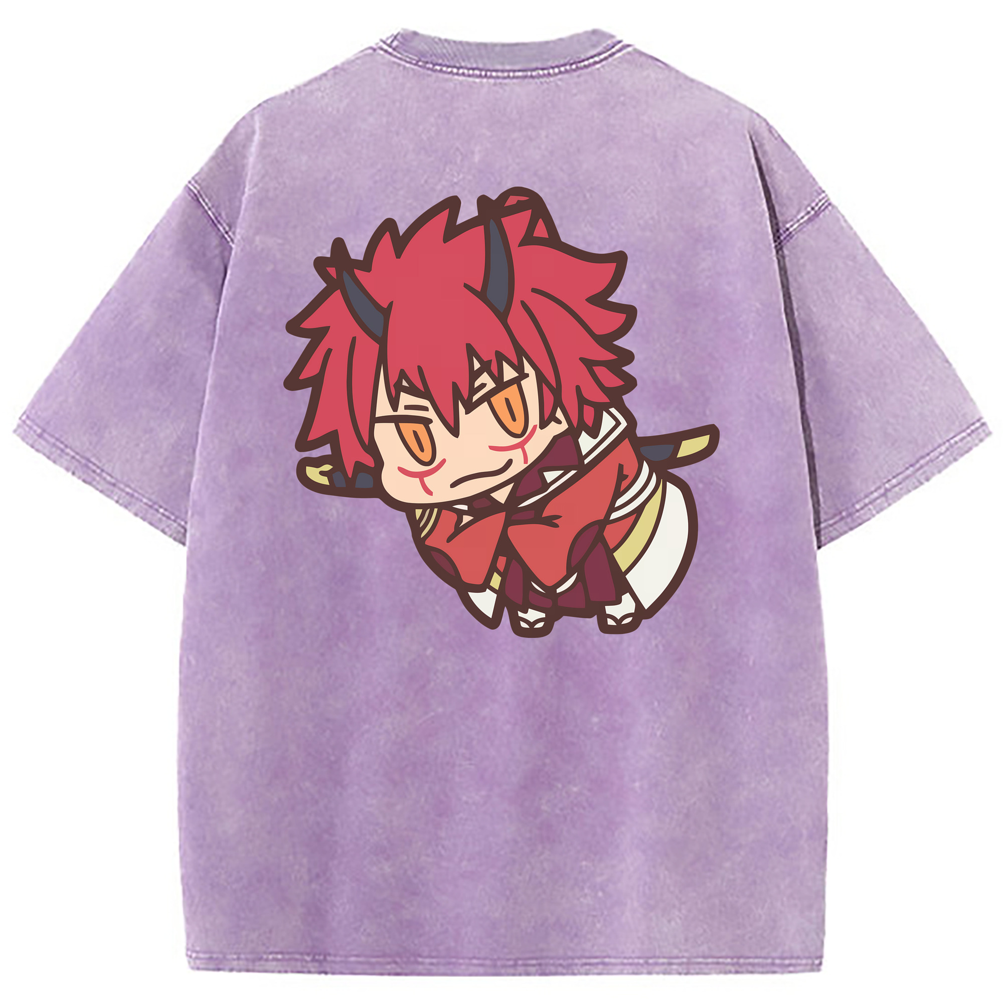 （画像用） 転スラ Regarding Reincarnated to Slime 綿100% ヴィンテージ風 半袖Tシャツ（背面プリント）