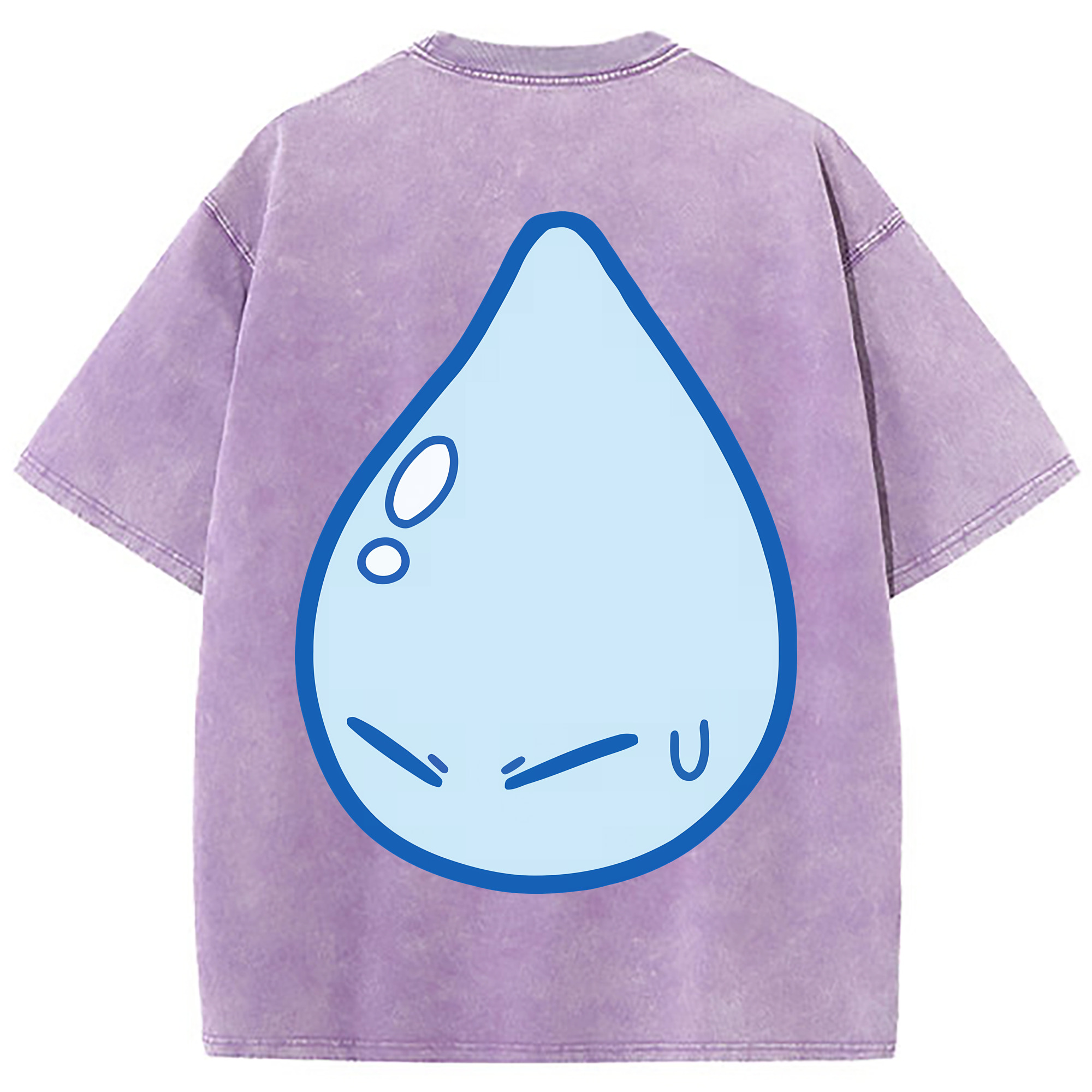 （画像用） 転スラ Regarding Reincarnated to Slime 綿100% ヴィンテージ風 半袖Tシャツ（背面プリント）