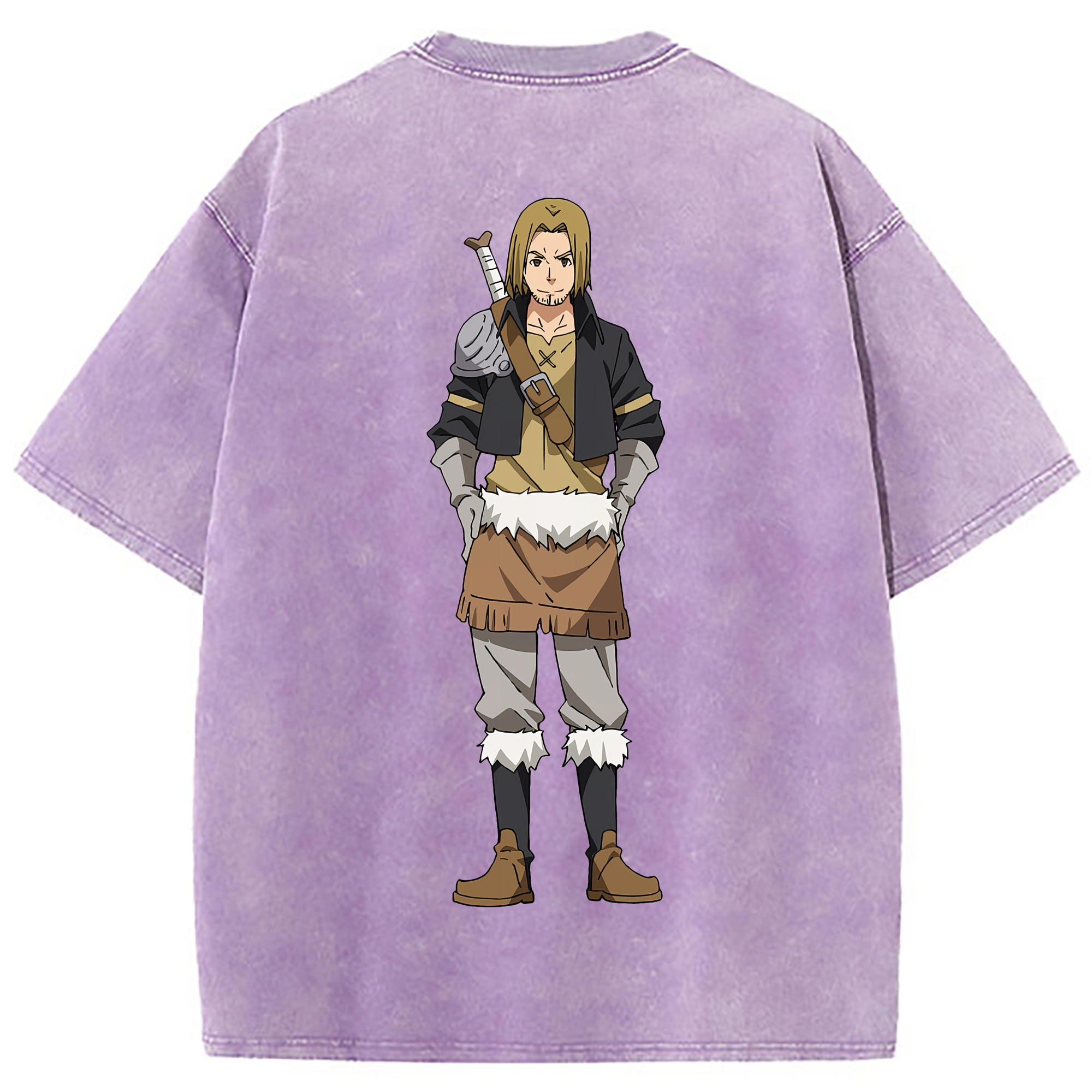 （画像用） 転スラ Regarding Reincarnated to Slime 綿100% ヴィンテージ風 半袖Tシャツ（背面プリント）