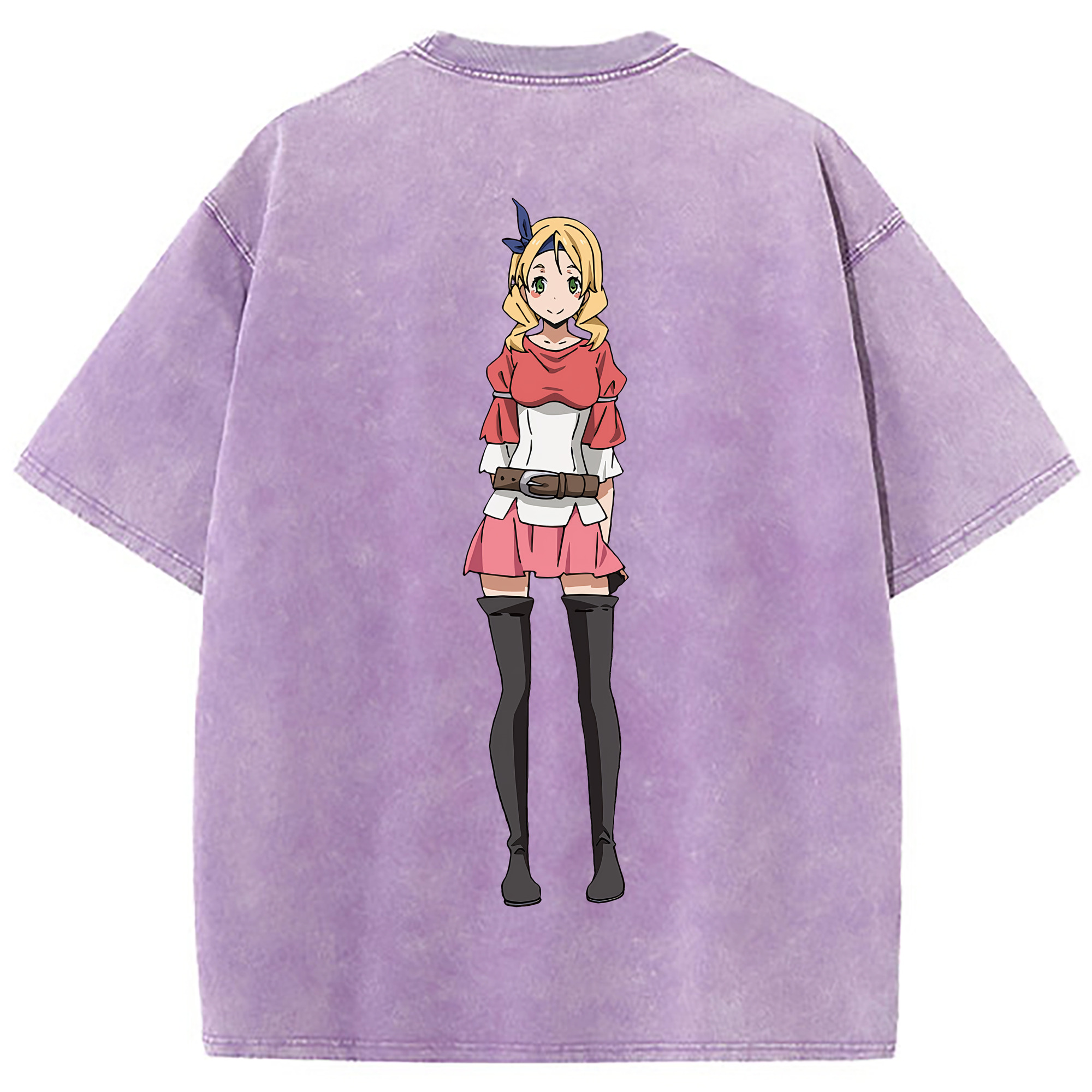 （画像用） 転スラ Regarding Reincarnated to Slime 綿100% ヴィンテージ風 半袖Tシャツ（背面プリント）