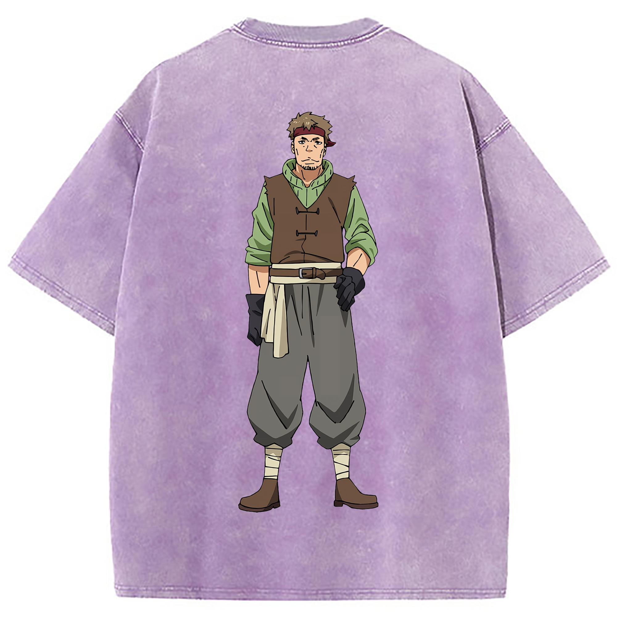（画像用） 転スラ Regarding Reincarnated to Slime 綿100% ヴィンテージ風 半袖Tシャツ（背面プリント）