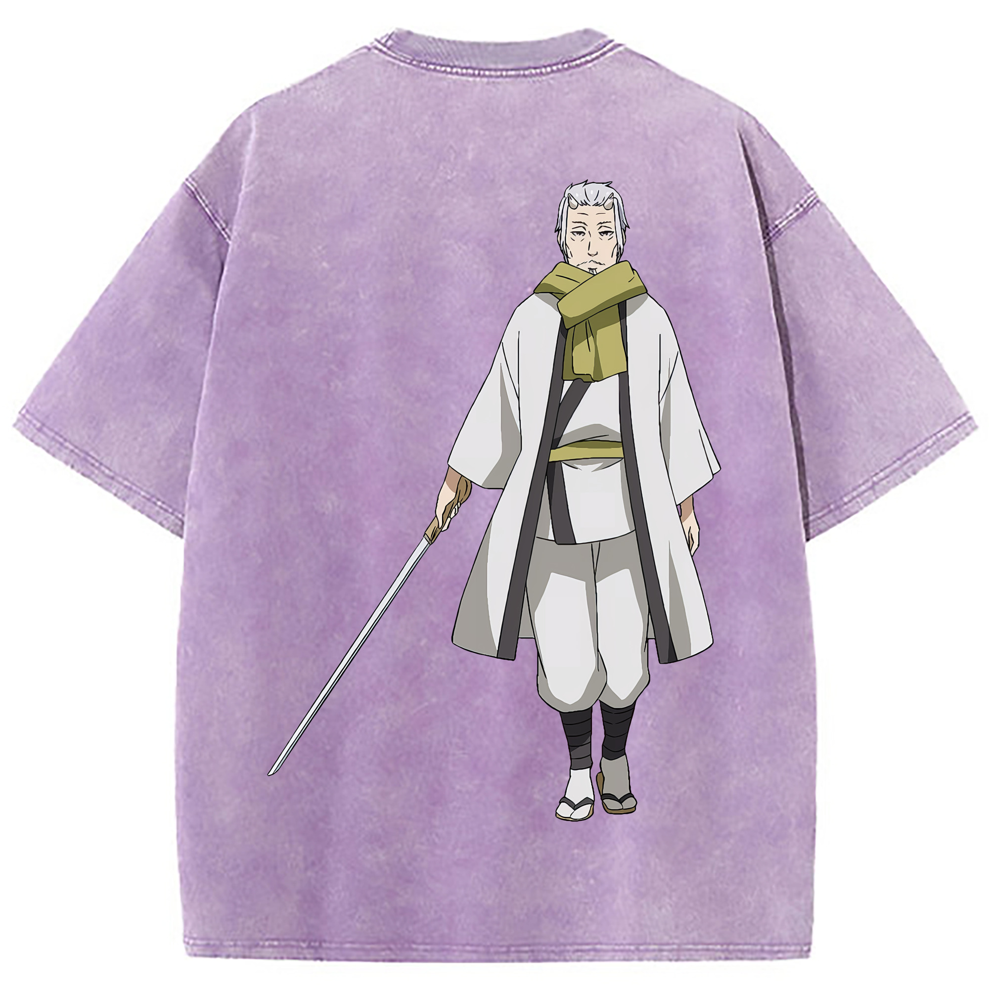 （画像用） 転スラ Regarding Reincarnated to Slime 綿100% ヴィンテージ風 半袖Tシャツ（背面プリント）