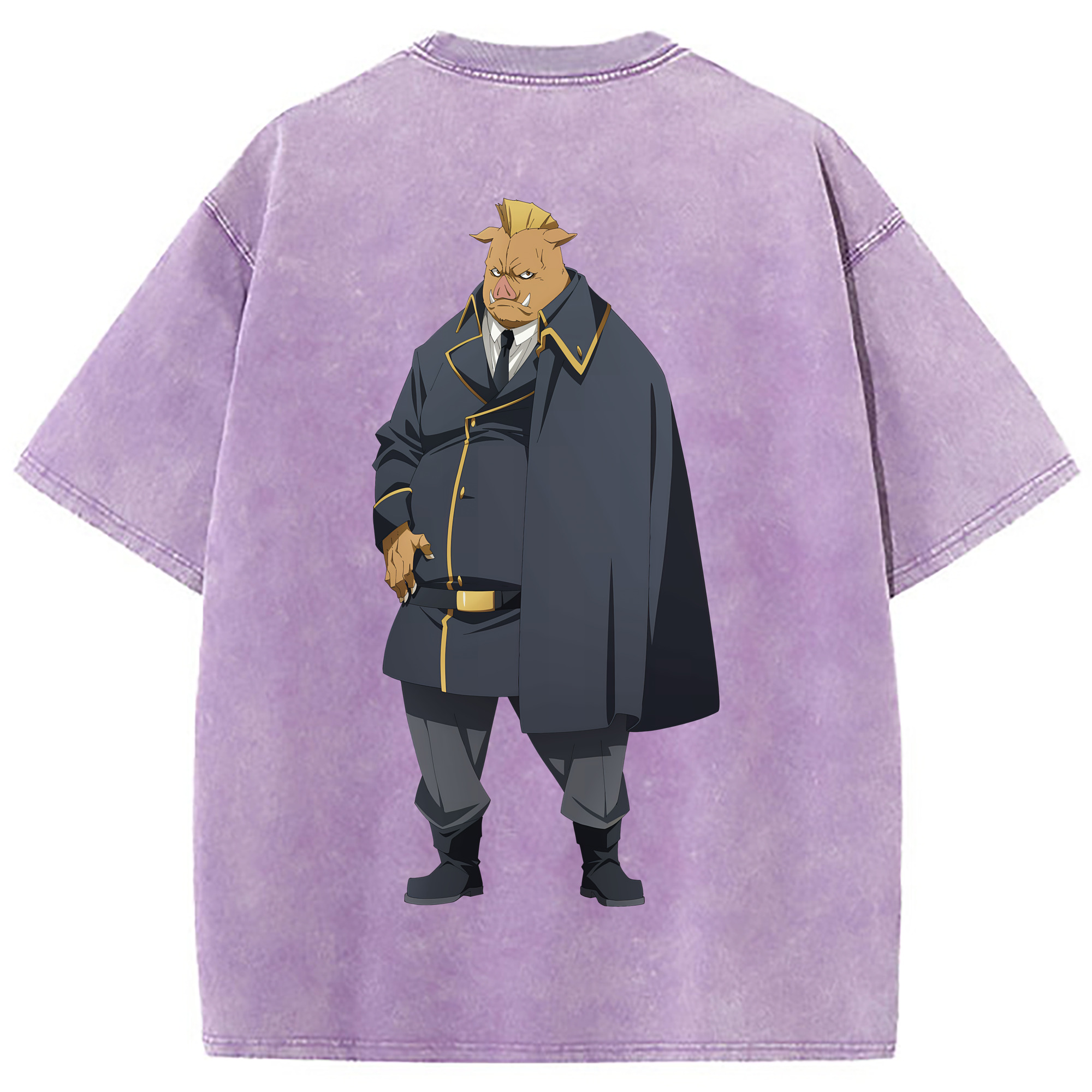 （画像用） 転スラ Regarding Reincarnated to Slime 綿100% ヴィンテージ風 半袖Tシャツ（背面プリント）