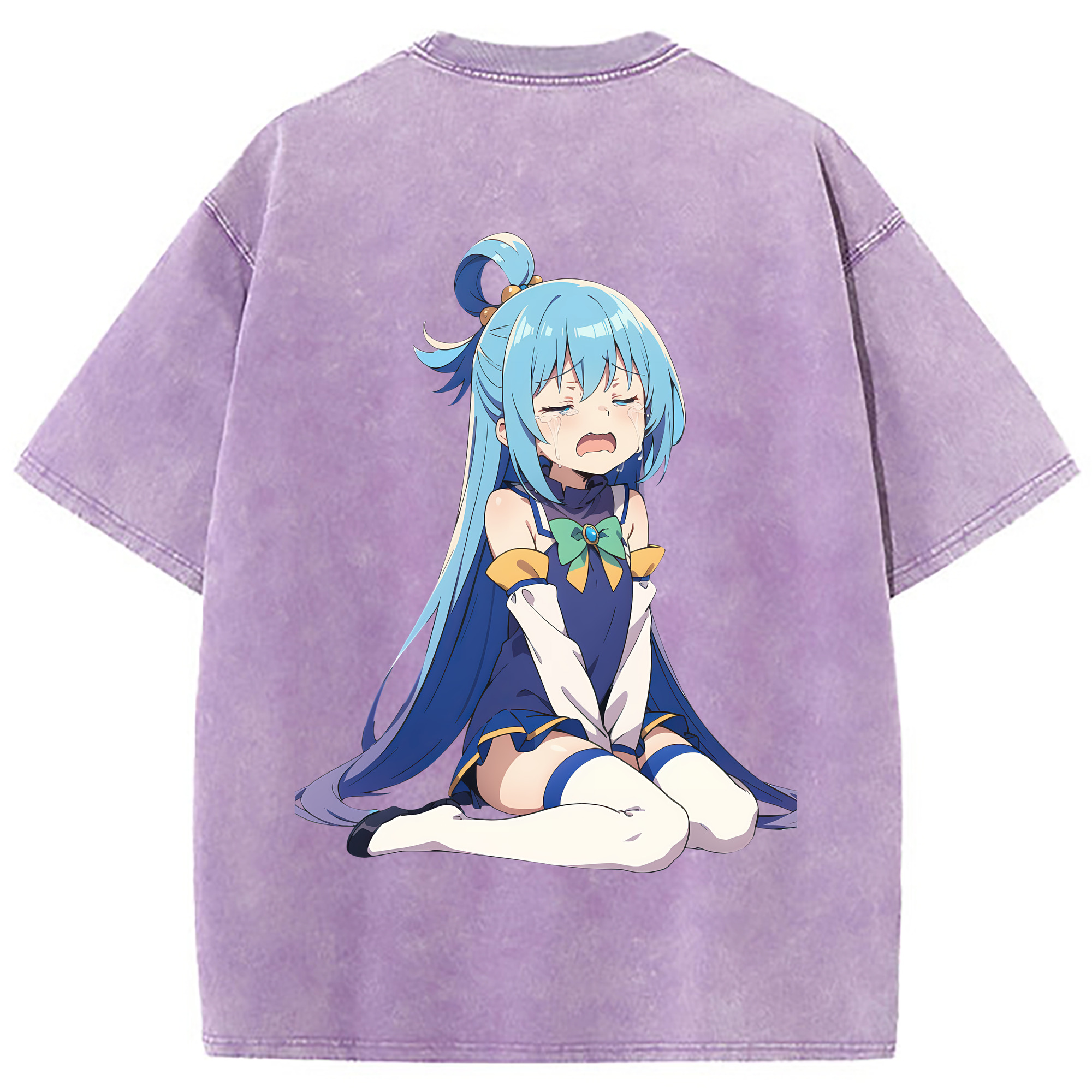 （画像用） 転スラ Regarding Reincarnated to Slime 綿100% ヴィンテージ風 半袖Tシャツ（背面プリント）