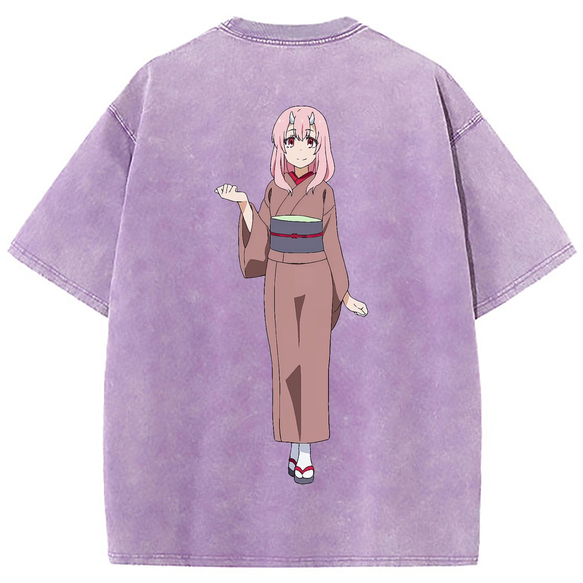 （画像用） 転スラ Regarding Reincarnated to Slime 綿100% ヴィンテージ風 半袖Tシャツ（背面プリント）