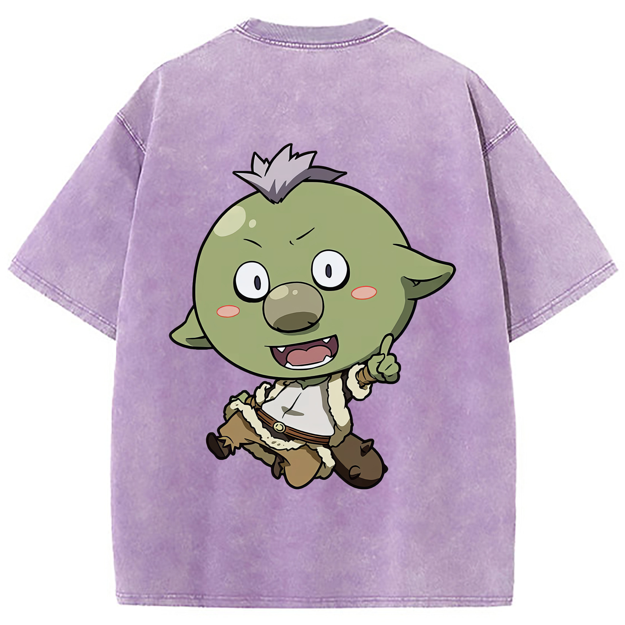 （画像用） 転スラ Regarding Reincarnated to Slime 綿100% ヴィンテージ風 半袖Tシャツ（背面プリント）