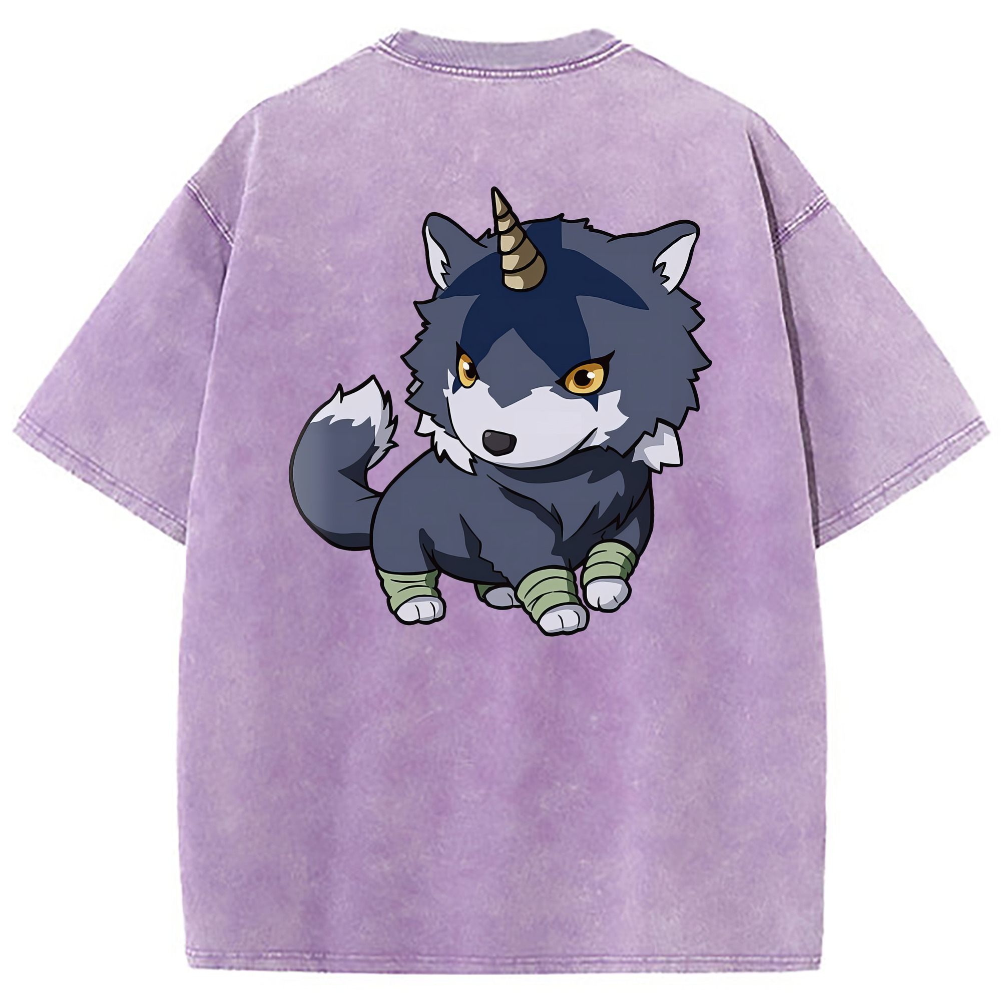 （画像用） 転スラ Regarding Reincarnated to Slime 綿100% ヴィンテージ風 半袖Tシャツ（背面プリント）