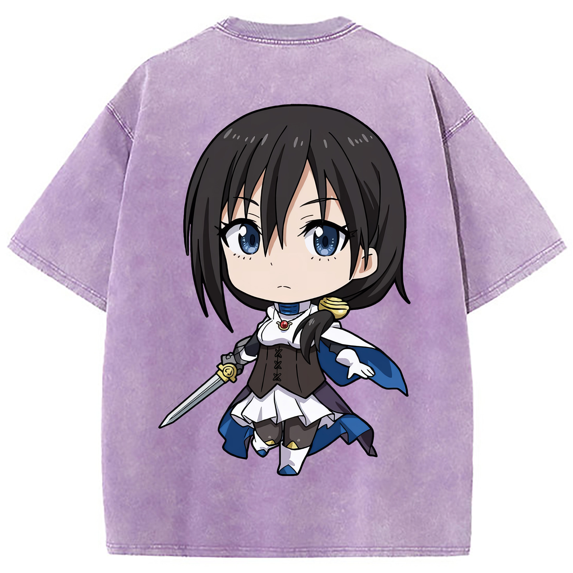 （画像用） 転スラ Regarding Reincarnated to Slime 綿100% ヴィンテージ風 半袖Tシャツ（背面プリント）