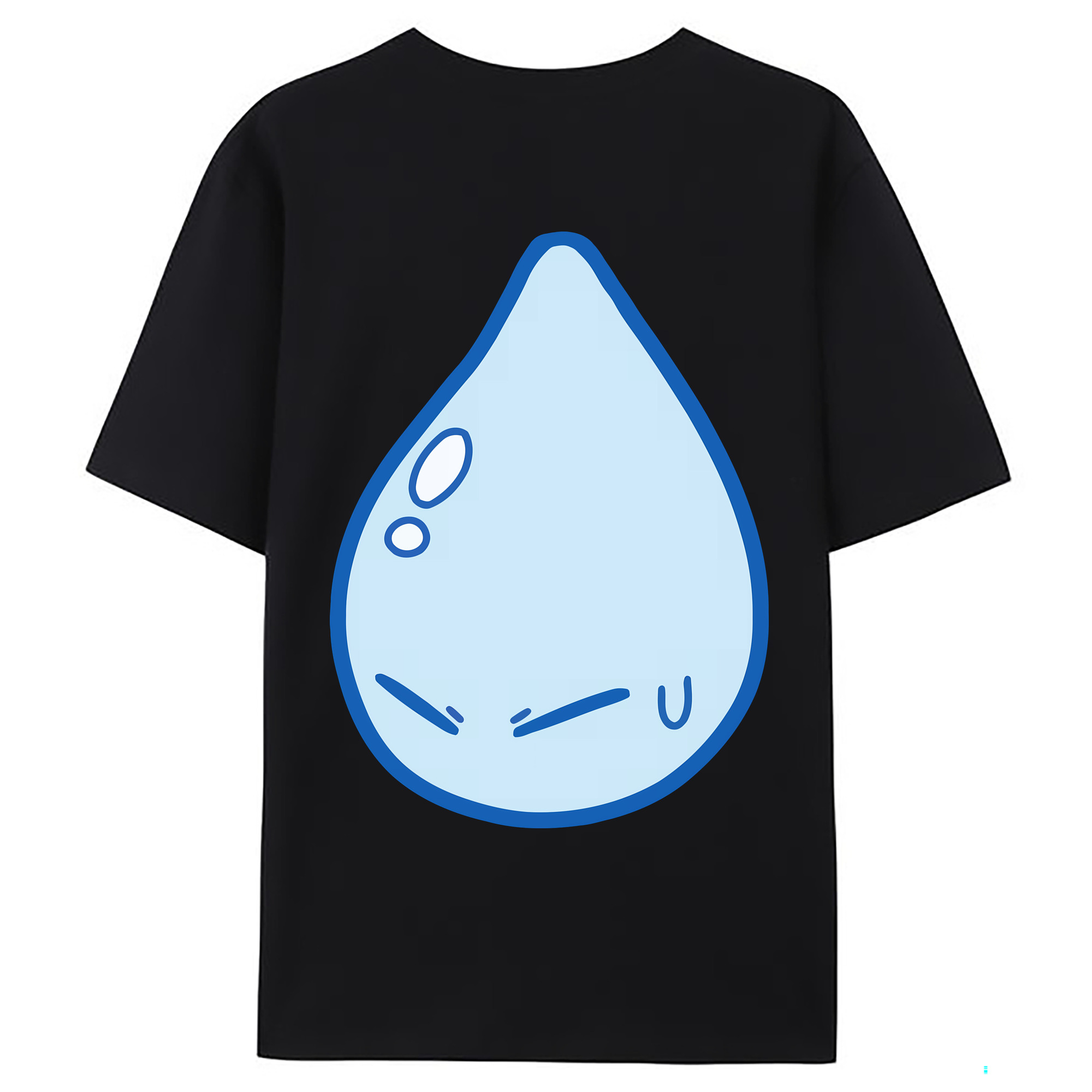 （画像用） 転スラ Regarding Reincarnated to Slime 綿100％ メンズ半袖Tシャツ（バックプリント） 通気性