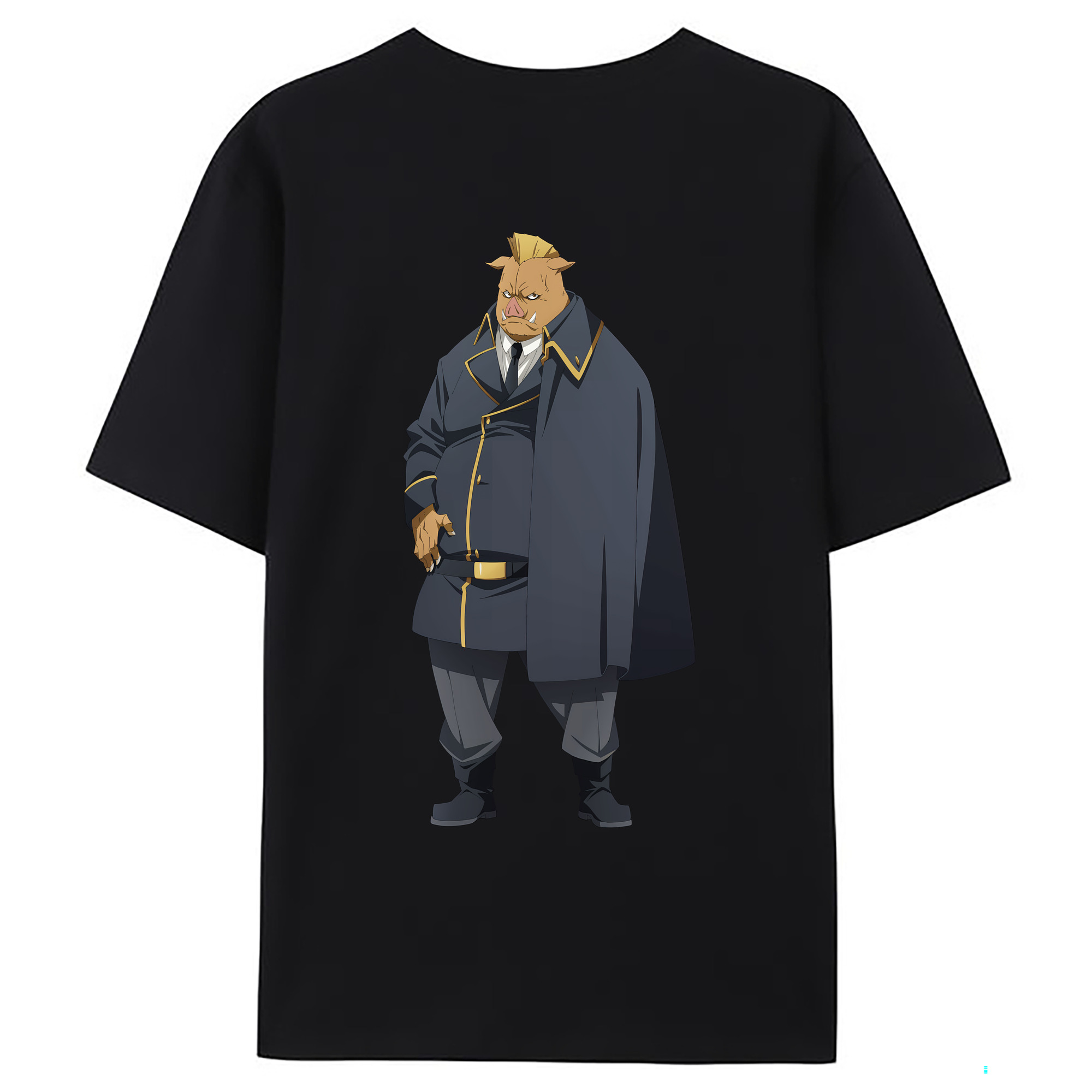 （画像用） 転スラ Regarding Reincarnated to Slime 綿100％ メンズ半袖Tシャツ（バックプリント） 通気性