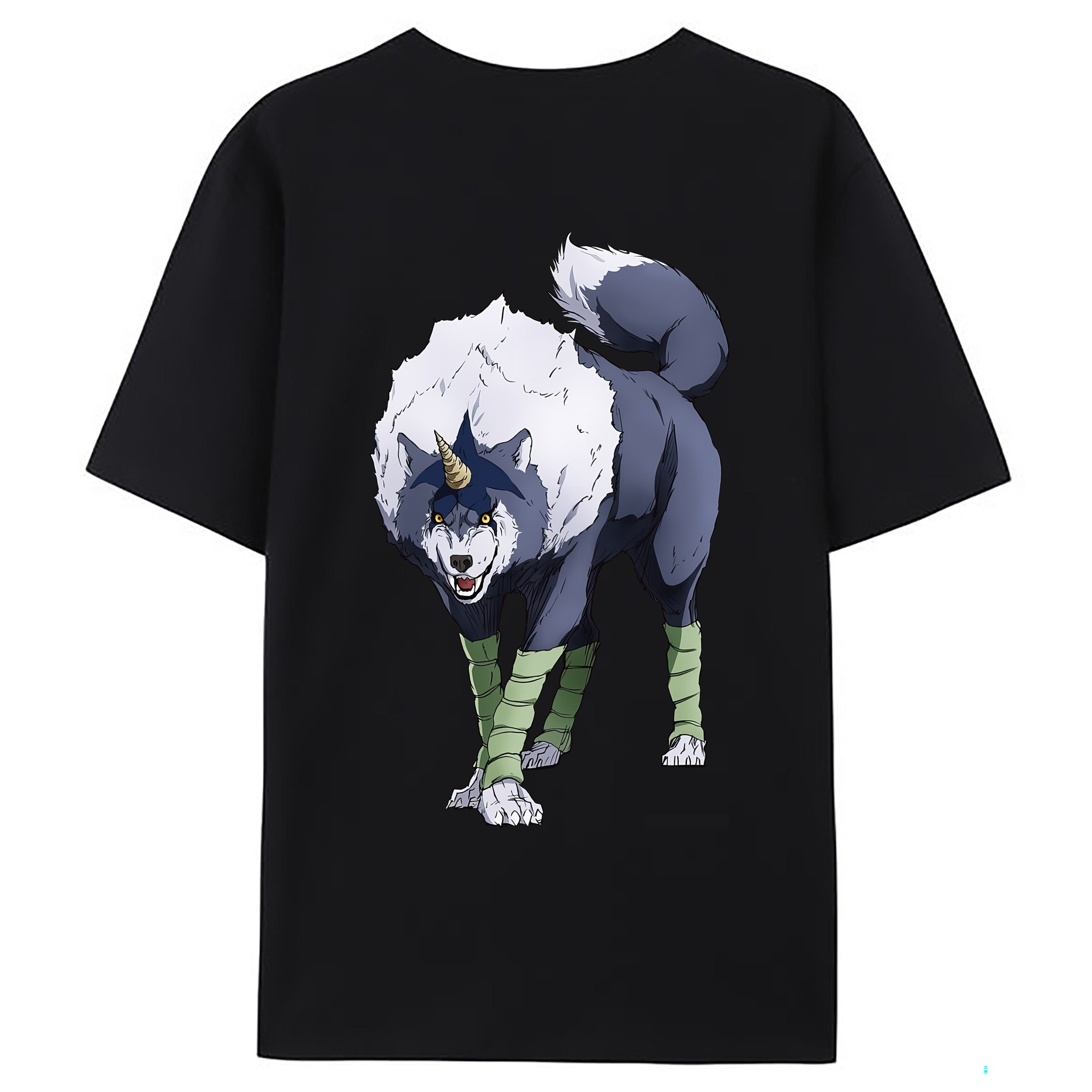 （画像用） 転スラ Regarding Reincarnated to Slime 綿100％ メンズ半袖Tシャツ（バックプリント） 通気性
