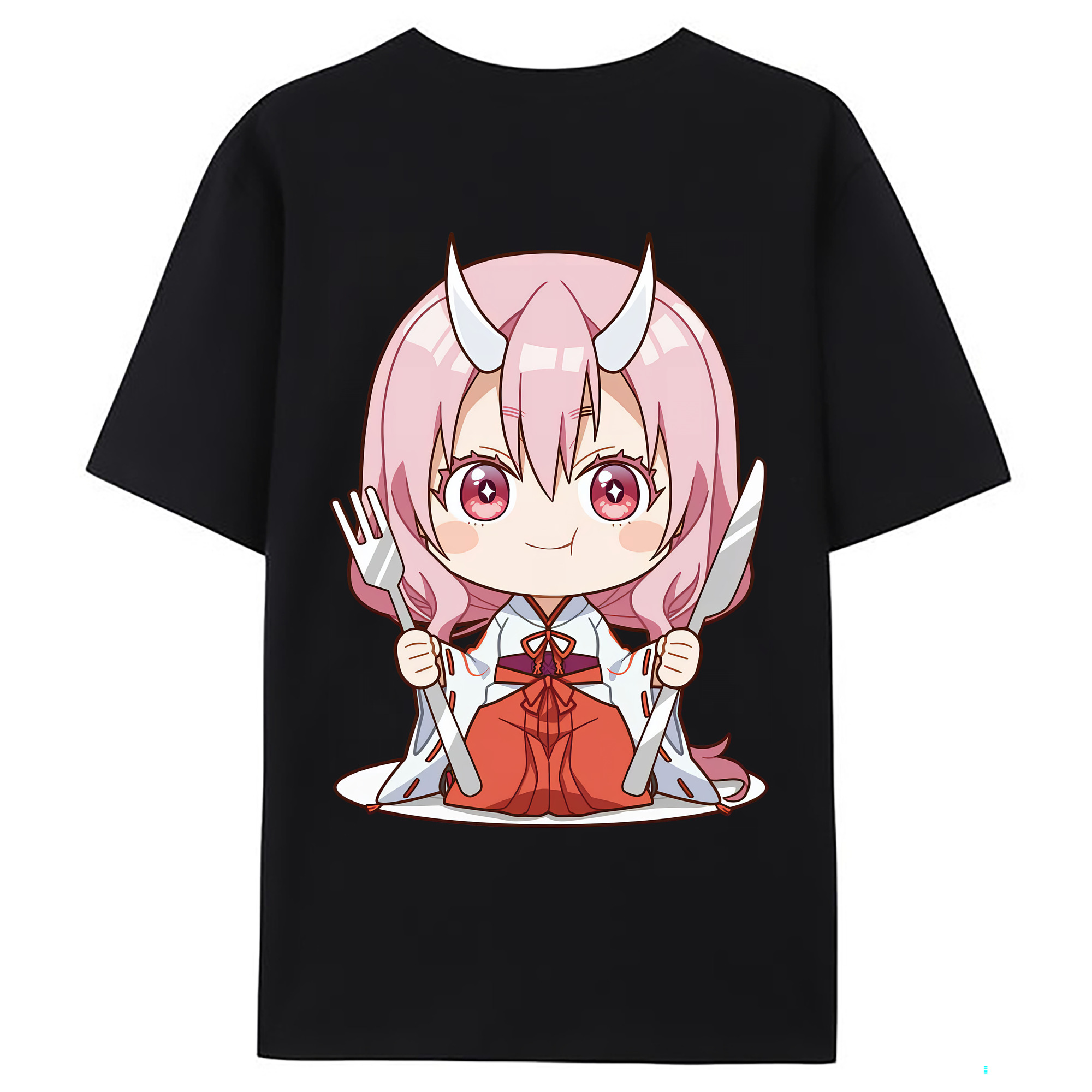 （画像用） 転スラ Regarding Reincarnated to Slime 綿100％ メンズ半袖Tシャツ（バックプリント） 通気性