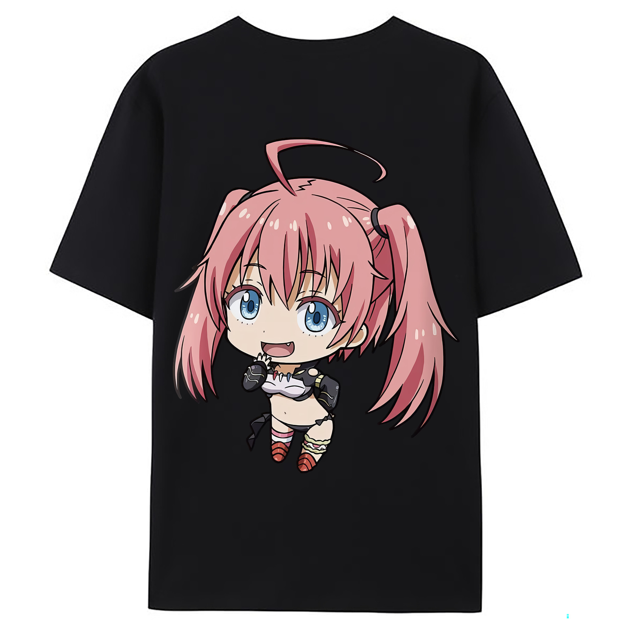 （画像用） 転スラ Regarding Reincarnated to Slime 綿100％ メンズ半袖Tシャツ（バックプリント） 通気性