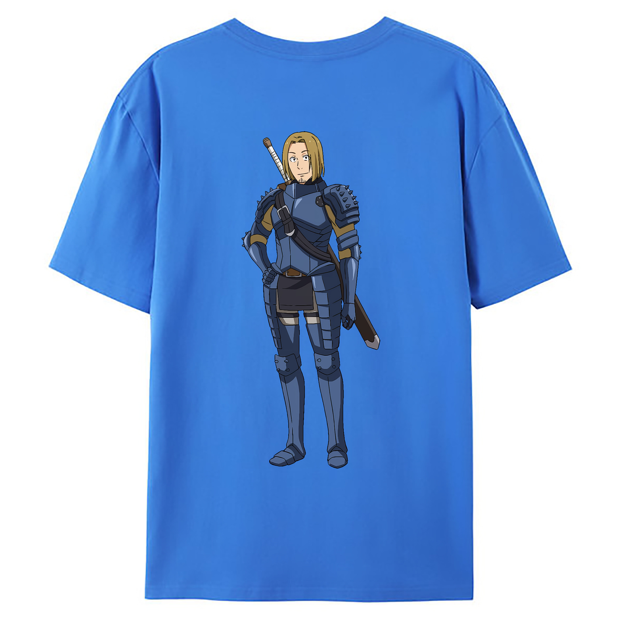 （画像用） 転スラ Regarding Reincarnated to Slime 綿100％ メンズ半袖Tシャツ（バックプリント） 通気性