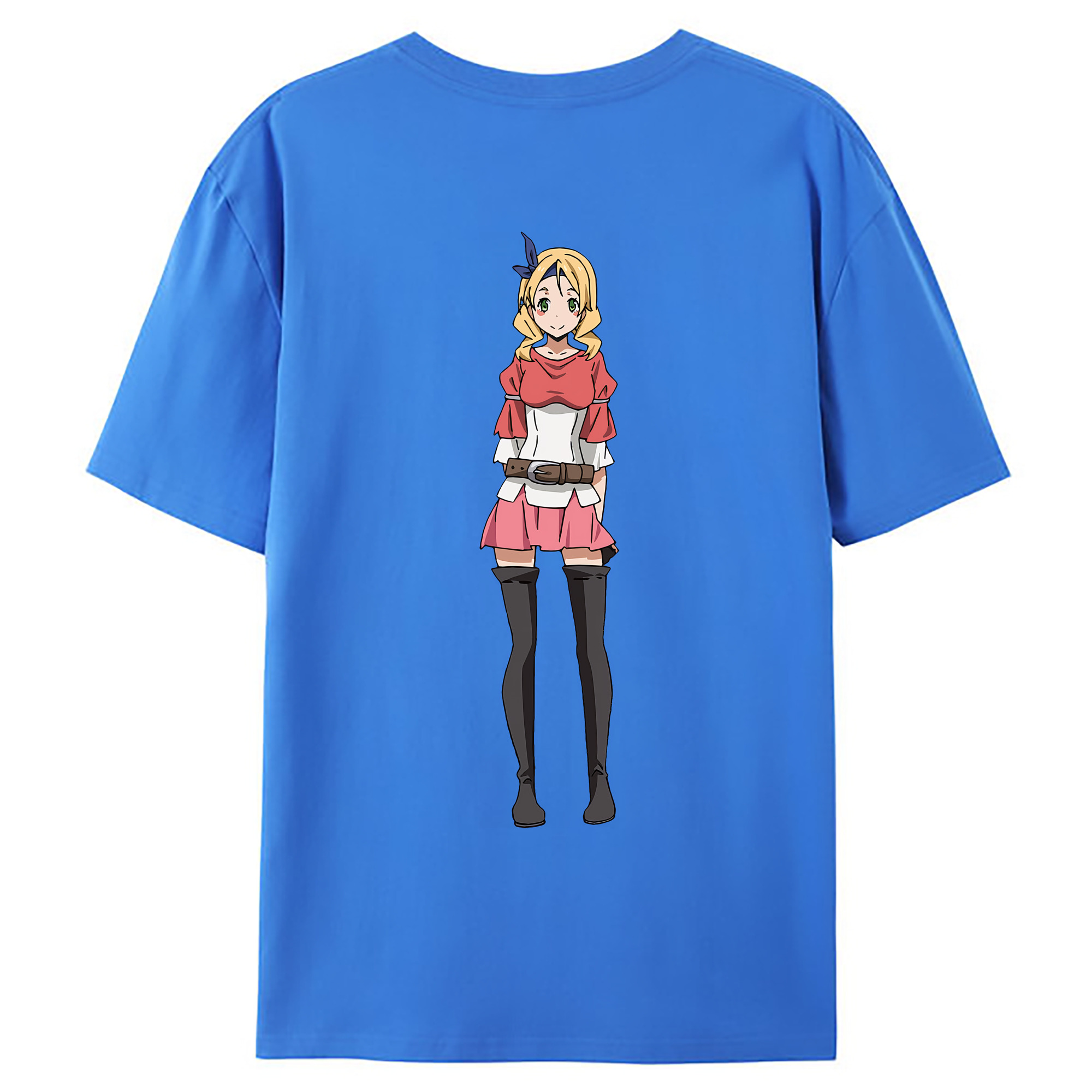 （画像用） 転スラ Regarding Reincarnated to Slime 綿100％ メンズ半袖Tシャツ（バックプリント） 通気性
