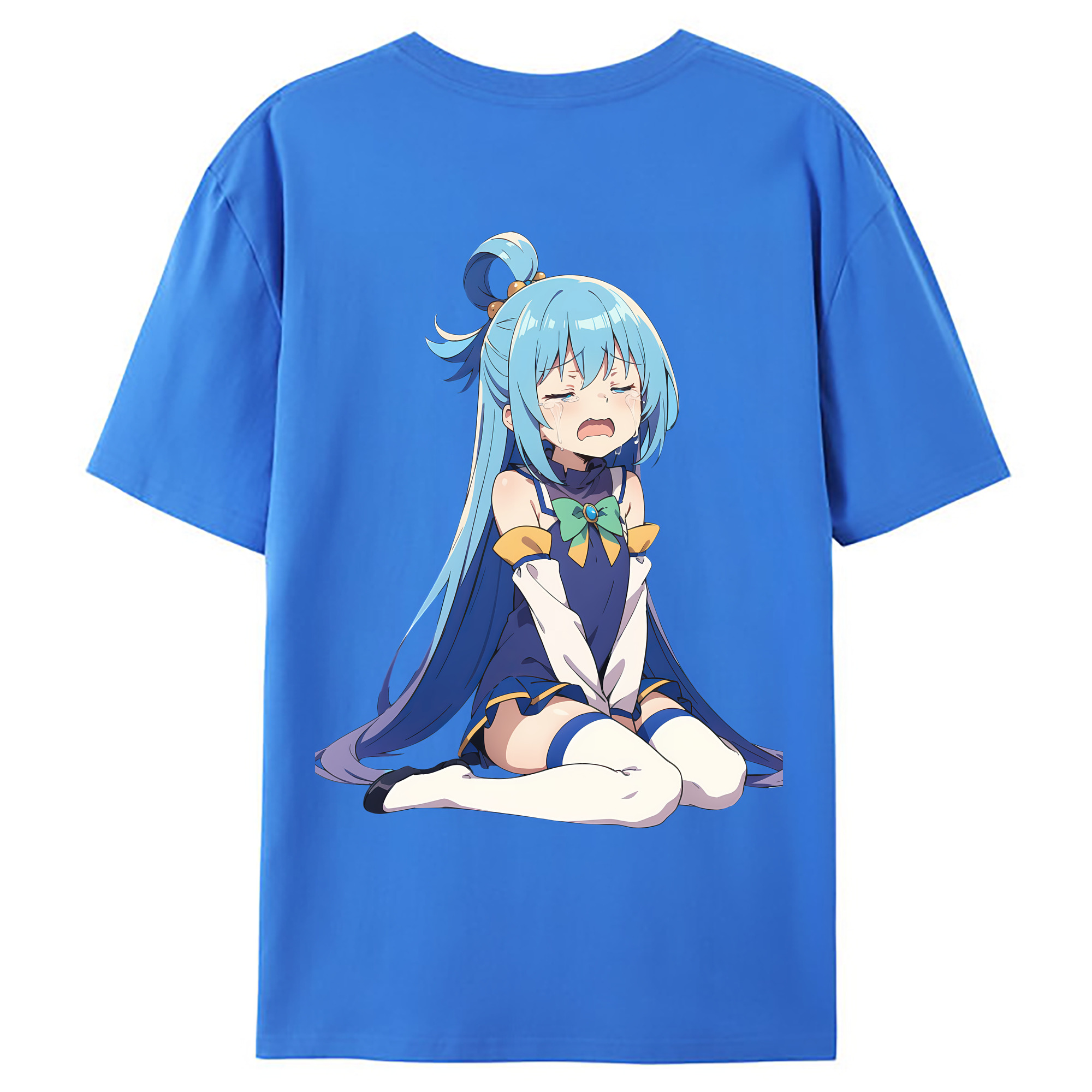 （画像用） 転スラ Regarding Reincarnated to Slime 綿100％ メンズ半袖Tシャツ（バックプリント） 通気性