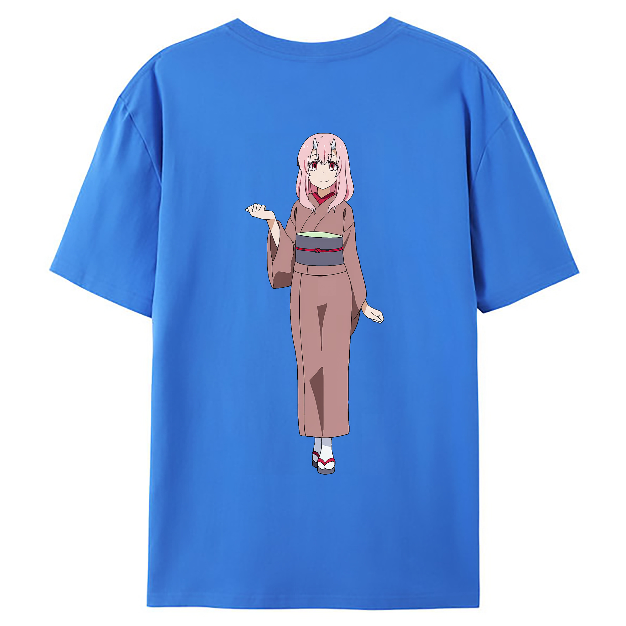 （画像用） 転スラ Regarding Reincarnated to Slime 綿100％ メンズ半袖Tシャツ（バックプリント） 通気性