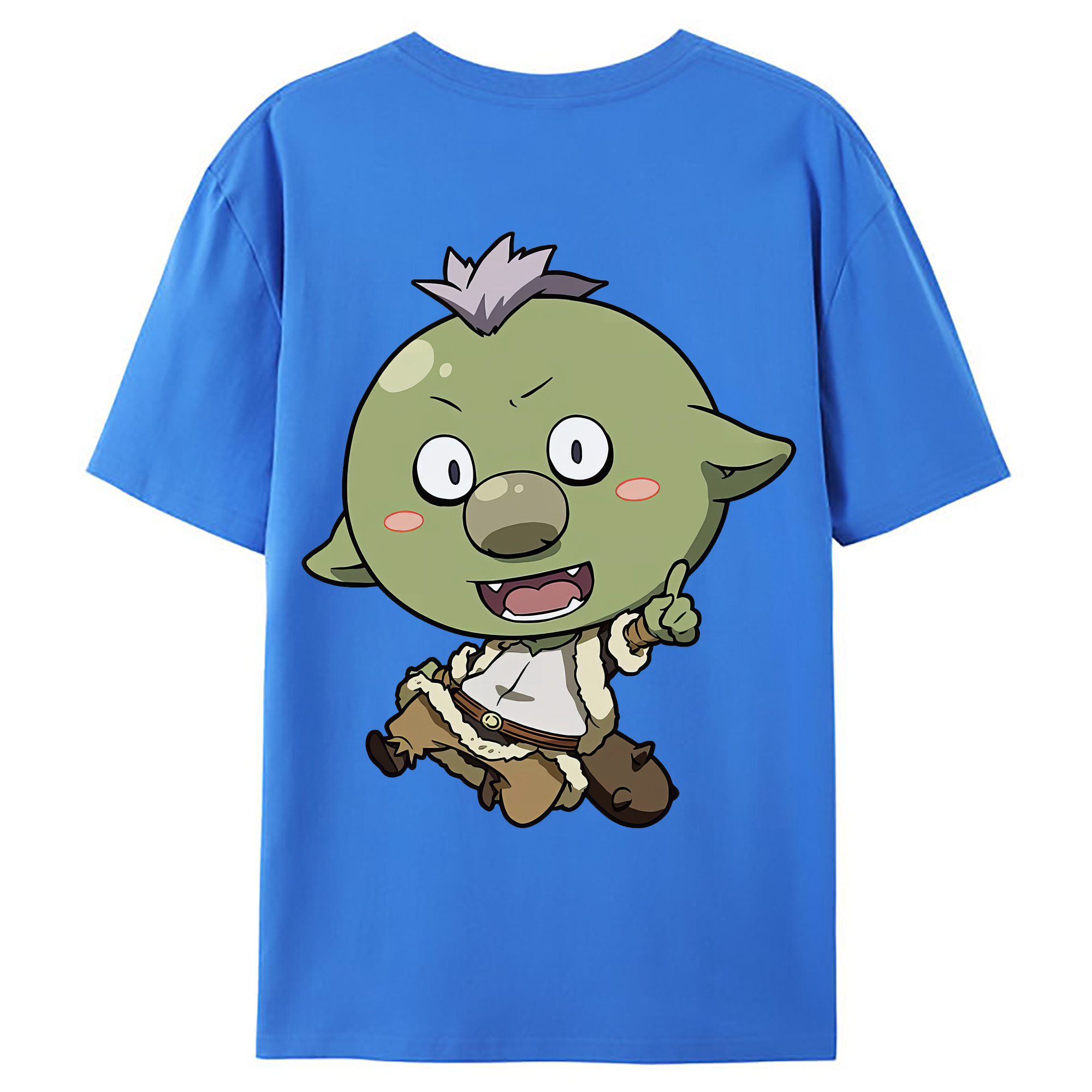 （画像用） 転スラ Regarding Reincarnated to Slime 綿100％ メンズ半袖Tシャツ（バックプリント） 通気性